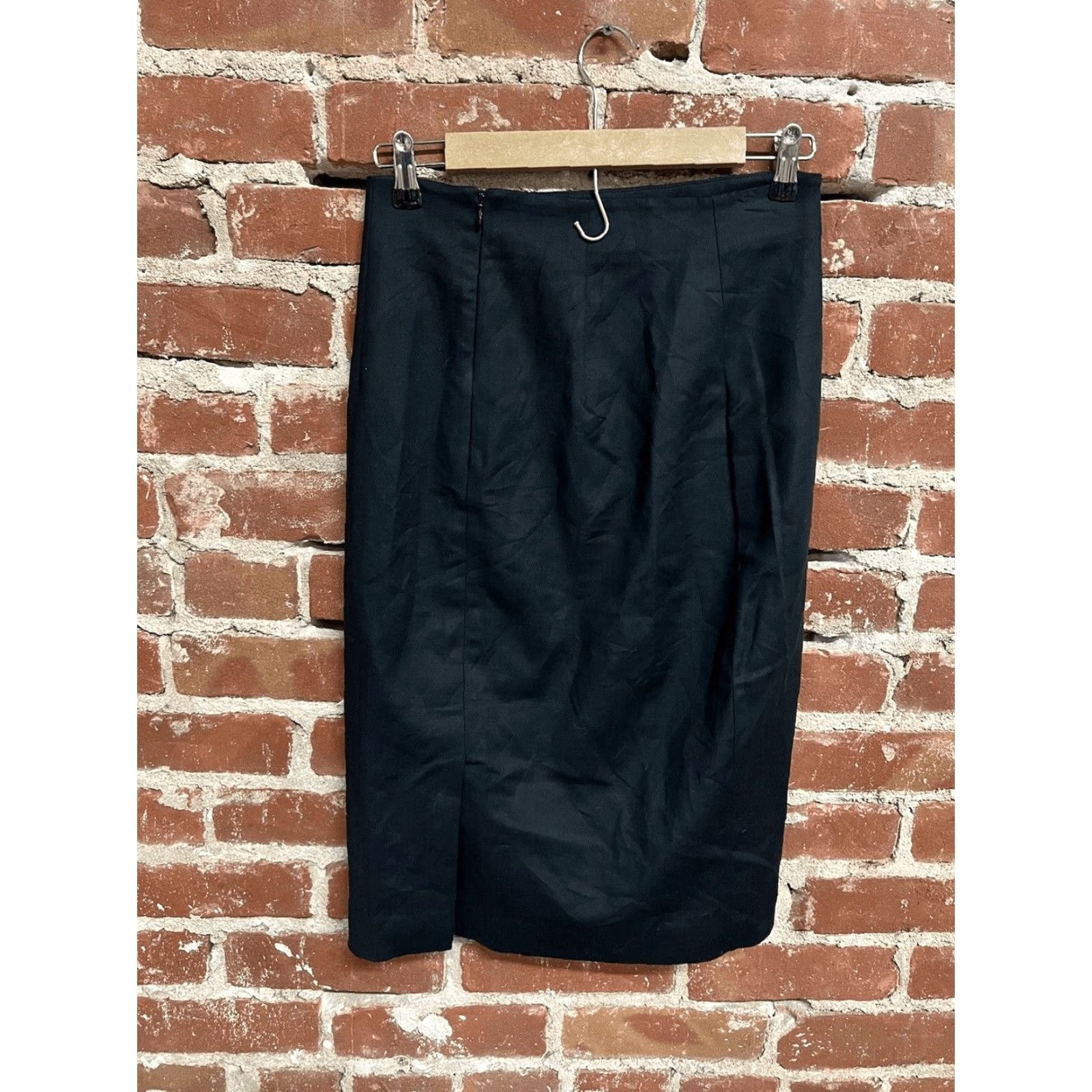 Banana Republic Banana Republic Skirt Womens 6 Navy Blue Pencil Straight Lined Side Zip Slit Size 28" / US 6 / IT 42 - 2 Thumbnail