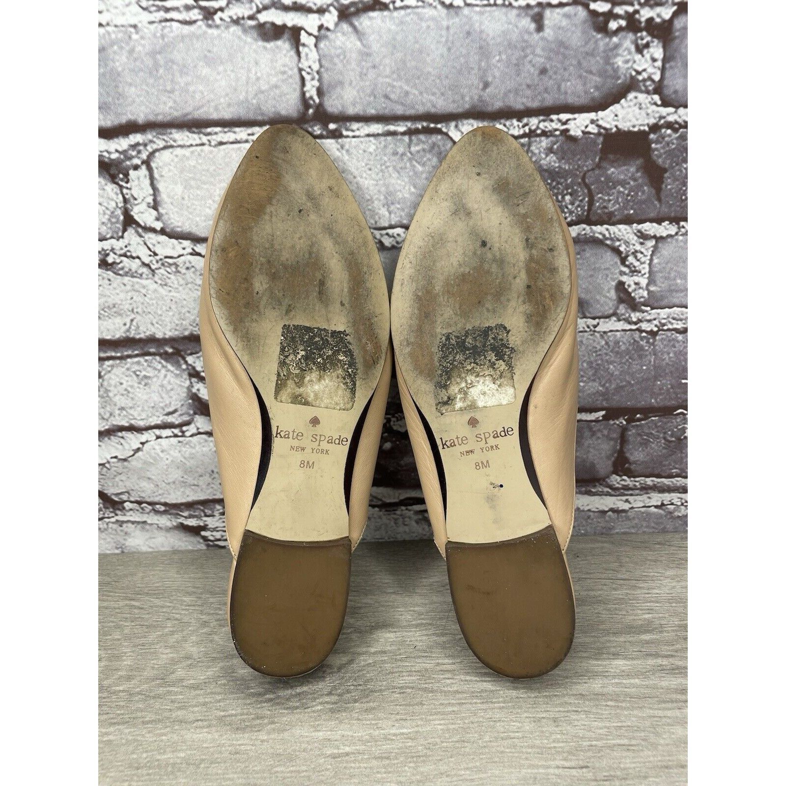 Kate Spade Kate Spade Nude Pink Leather Floral Accent Pointed Mules Sho Size US 8 / IT 38 - 6 Thumbnail
