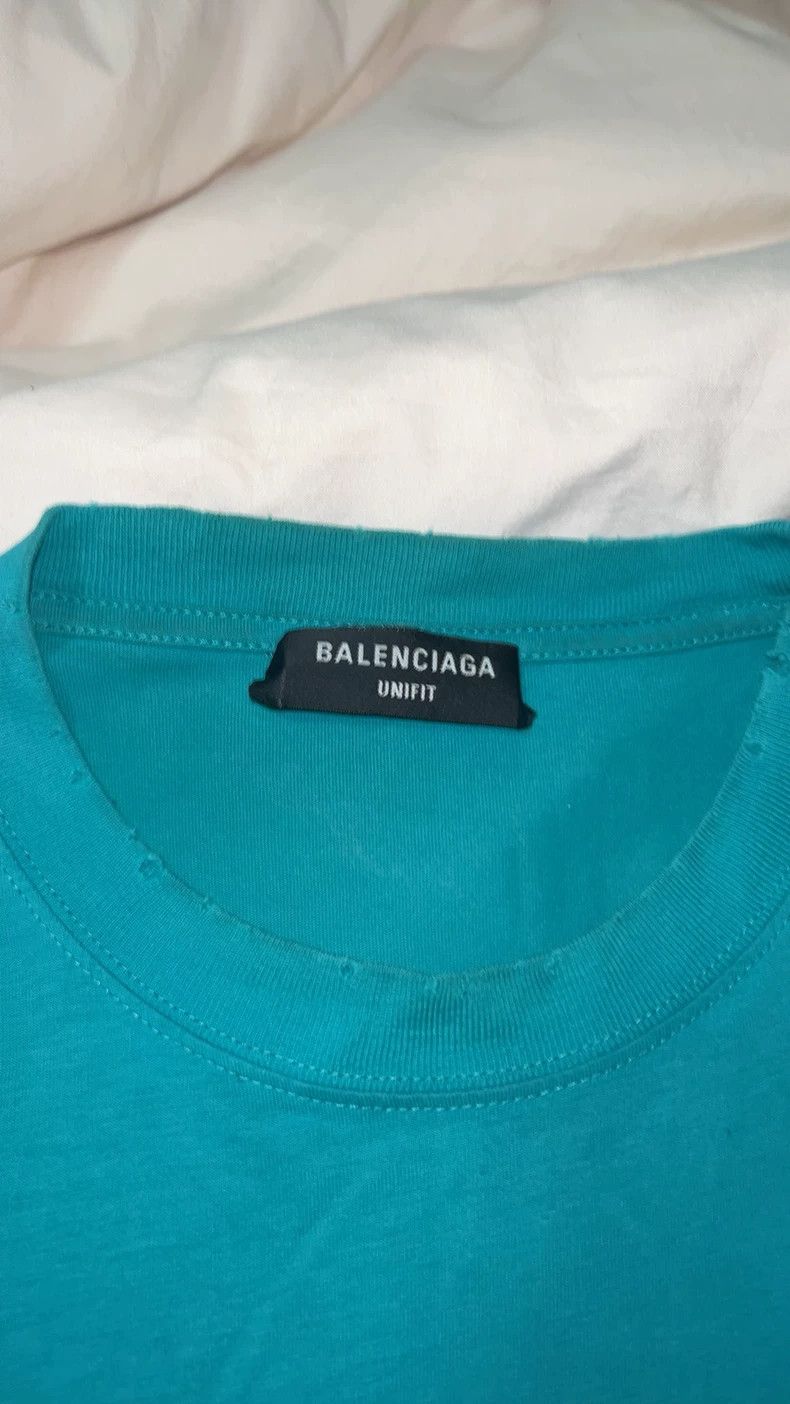 Balenciaga Balenciaga Lake blue mosaic short sleeves Size US XS / EU 42 / 0 - 3 Thumbnail