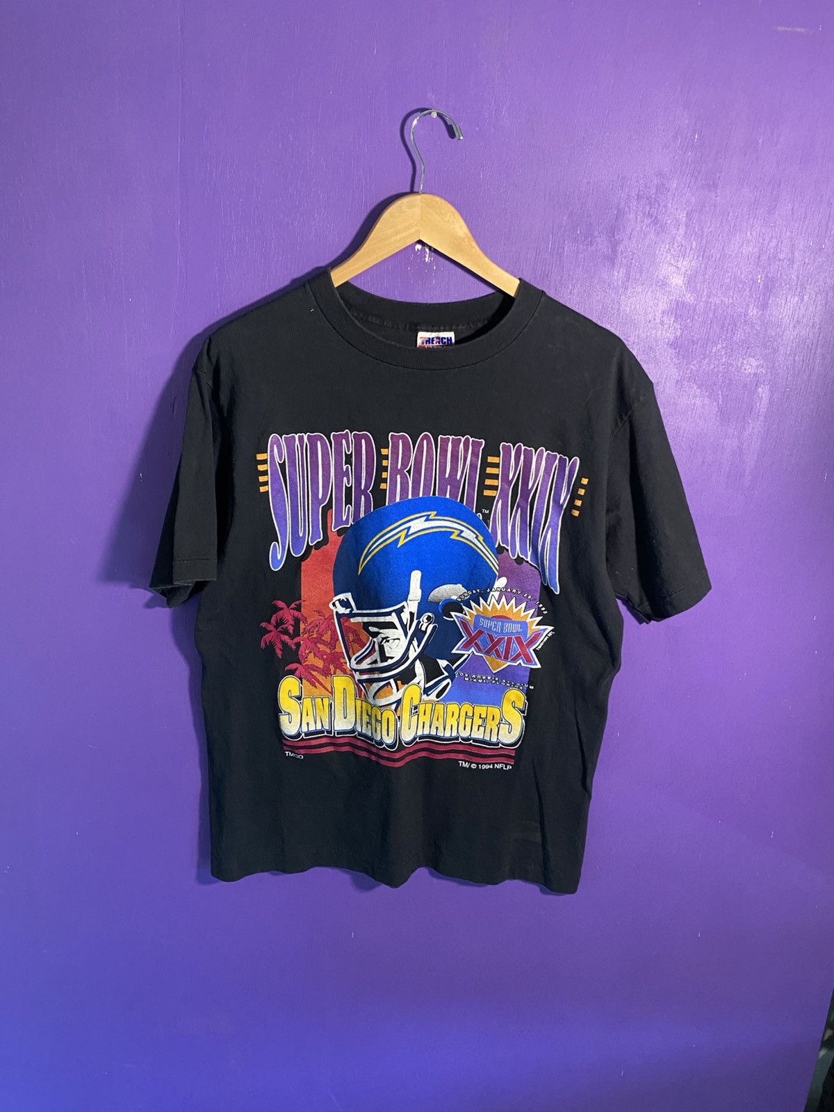 NFL Vintage 1994 San Diego chargers superbowl XXIX t-shirt Size US L / EU 52-54 / 3 - 1 Thumbnail