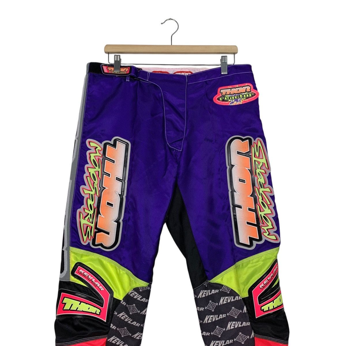 Other Vintage 90s Thor Reactor Motorcross Racing Pants Size US 34 / EU 50 - 3 Thumbnail