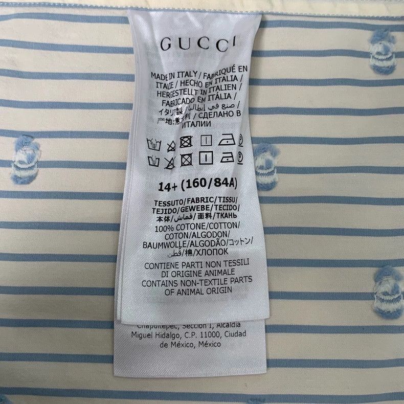 Gucci Gucci Size 37 Color block logo printed full-print striped Size US XS / EU 42 / 0 - 7 Thumbnail
