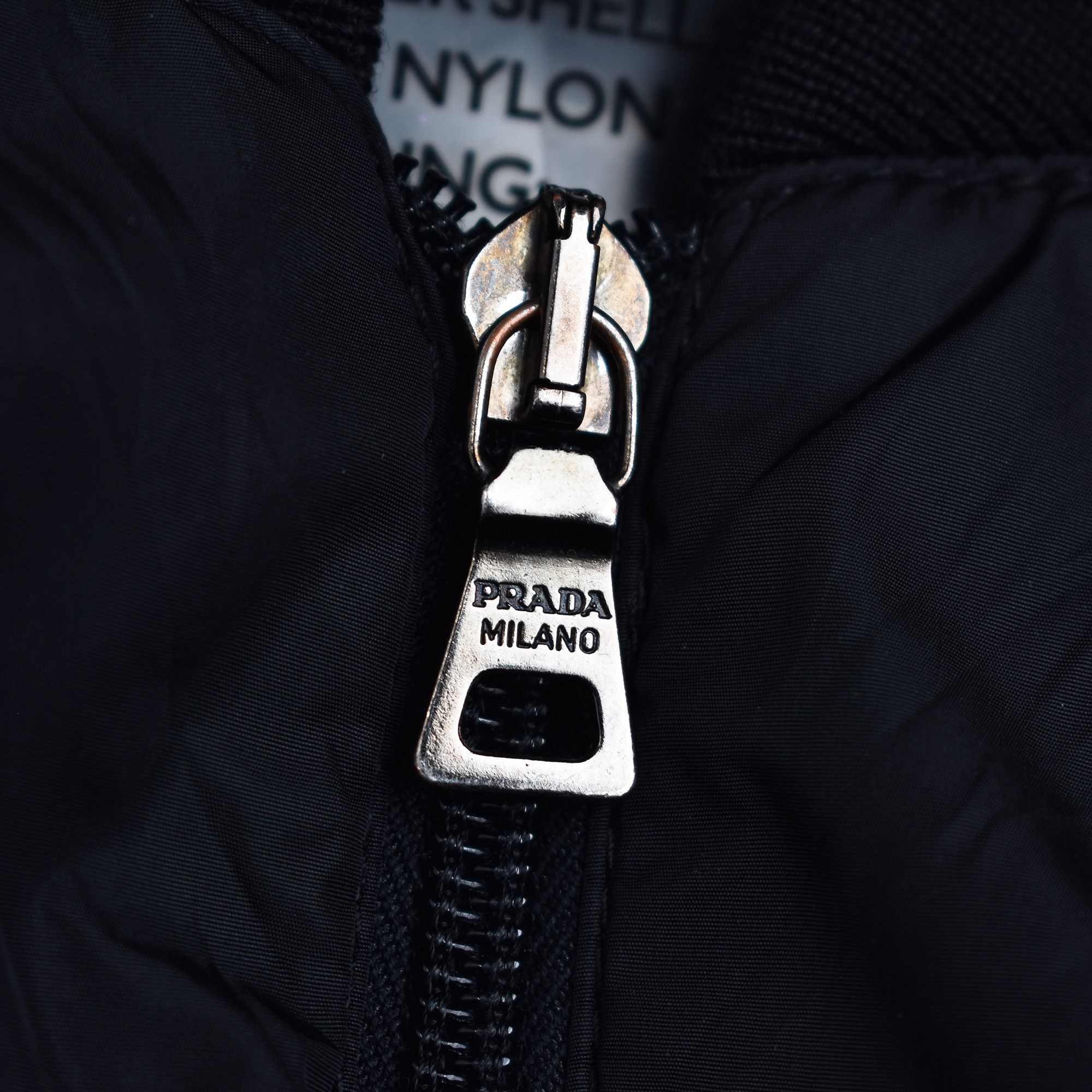 Prada PRADA NYLON BOMBER JACKET BLACK MENS MADE IN ITALY Size US L / EU 52-54 / 3 - 7 Thumbnail