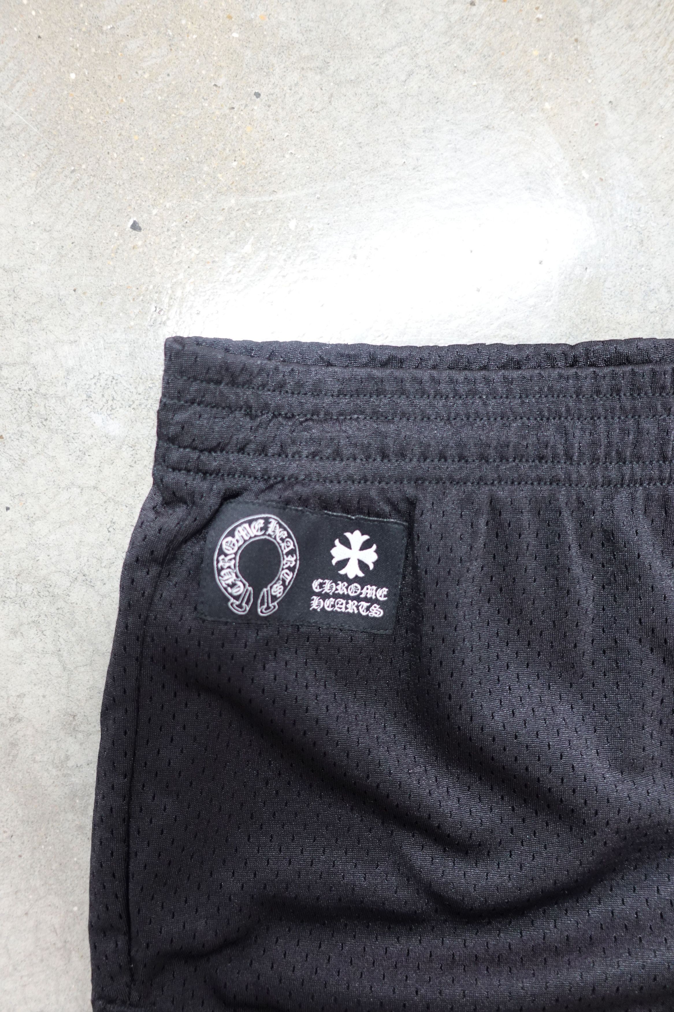 Chrome Hearts CHROME HEARTS MESH JERSEY BOOTY SHORTS BLACK Size 27" / US 4 / IT 40 - 2 Thumbnail
