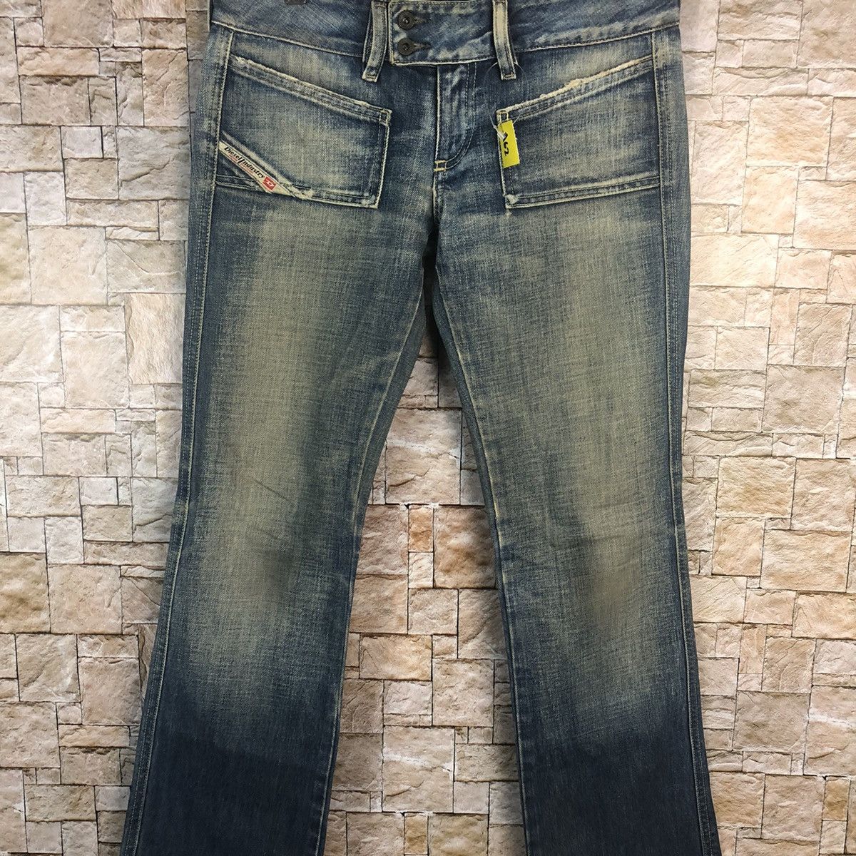 Diesel Diesel made in italy faded Blue ripped Denim Pants #A62 Size 28" / US 6 / IT 42 - 3 Thumbnail