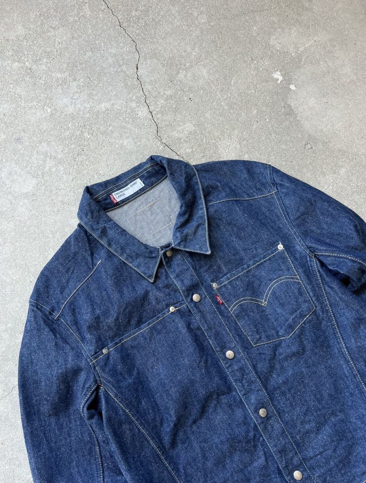 Levi's Vintage Clothing Vintage Levi’s engineered Denim Jacket Size US L / EU 52-54 / 3 - 3 Thumbnail