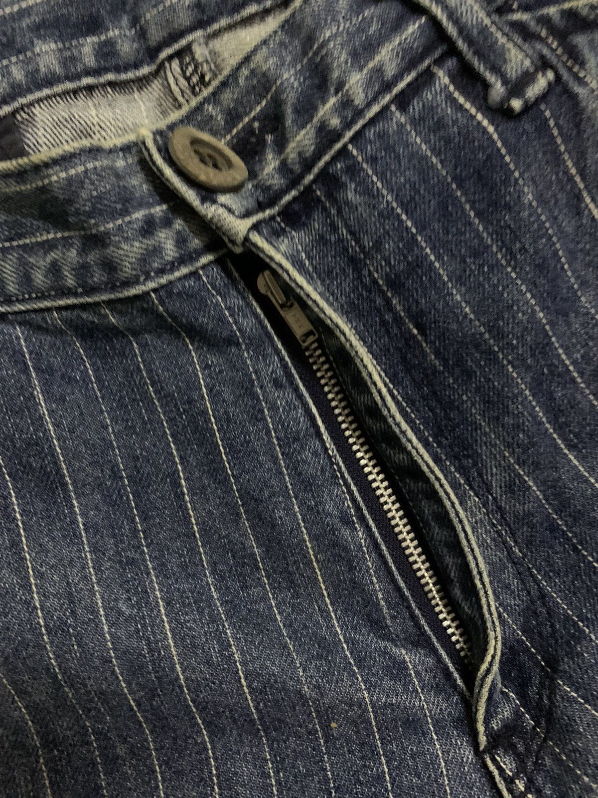 Kapital 🔥Japanese Nano Universe Indigo Stripe Cargo Size US 32 / EU 48 - 6 Thumbnail