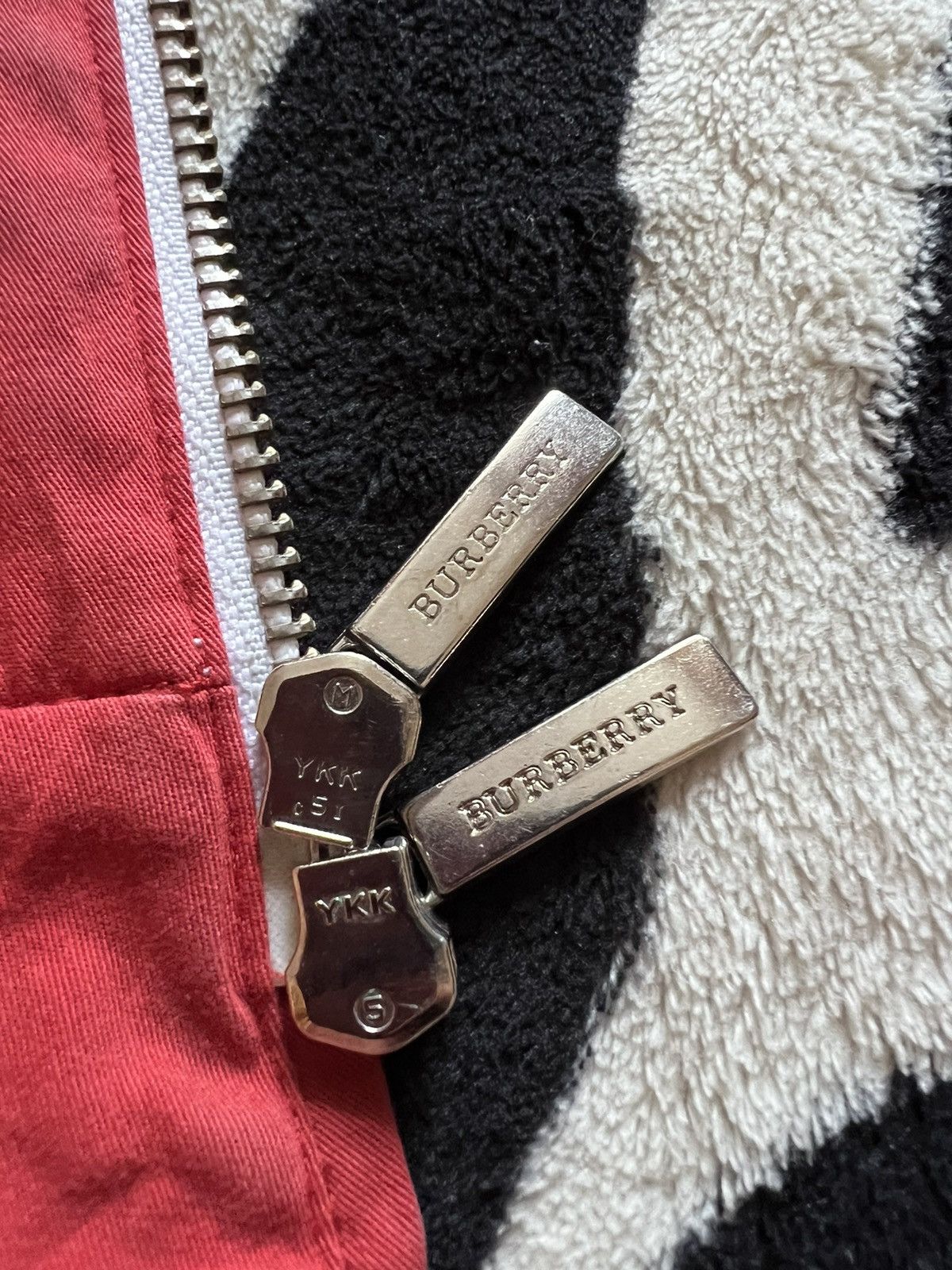 Burberry × Vintage Burberry London Check collared red jacket Size M / US 6-8 / IT 42-44 - 7 Thumbnail
