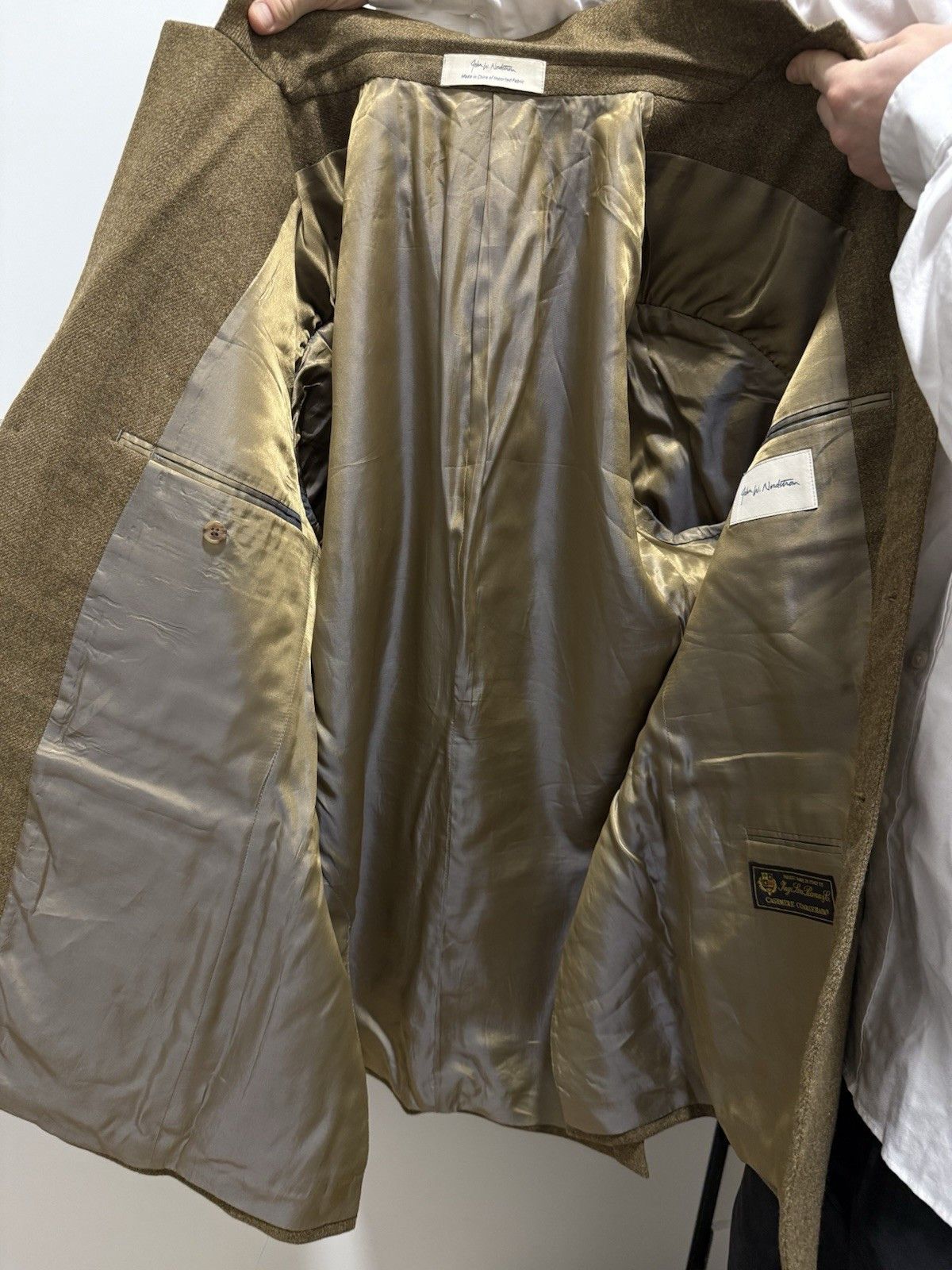 Loro Piana Mens Blazer Ing Loro Piana Cashmere Coarsehair Goat Wool Size 44L - 14 Thumbnail