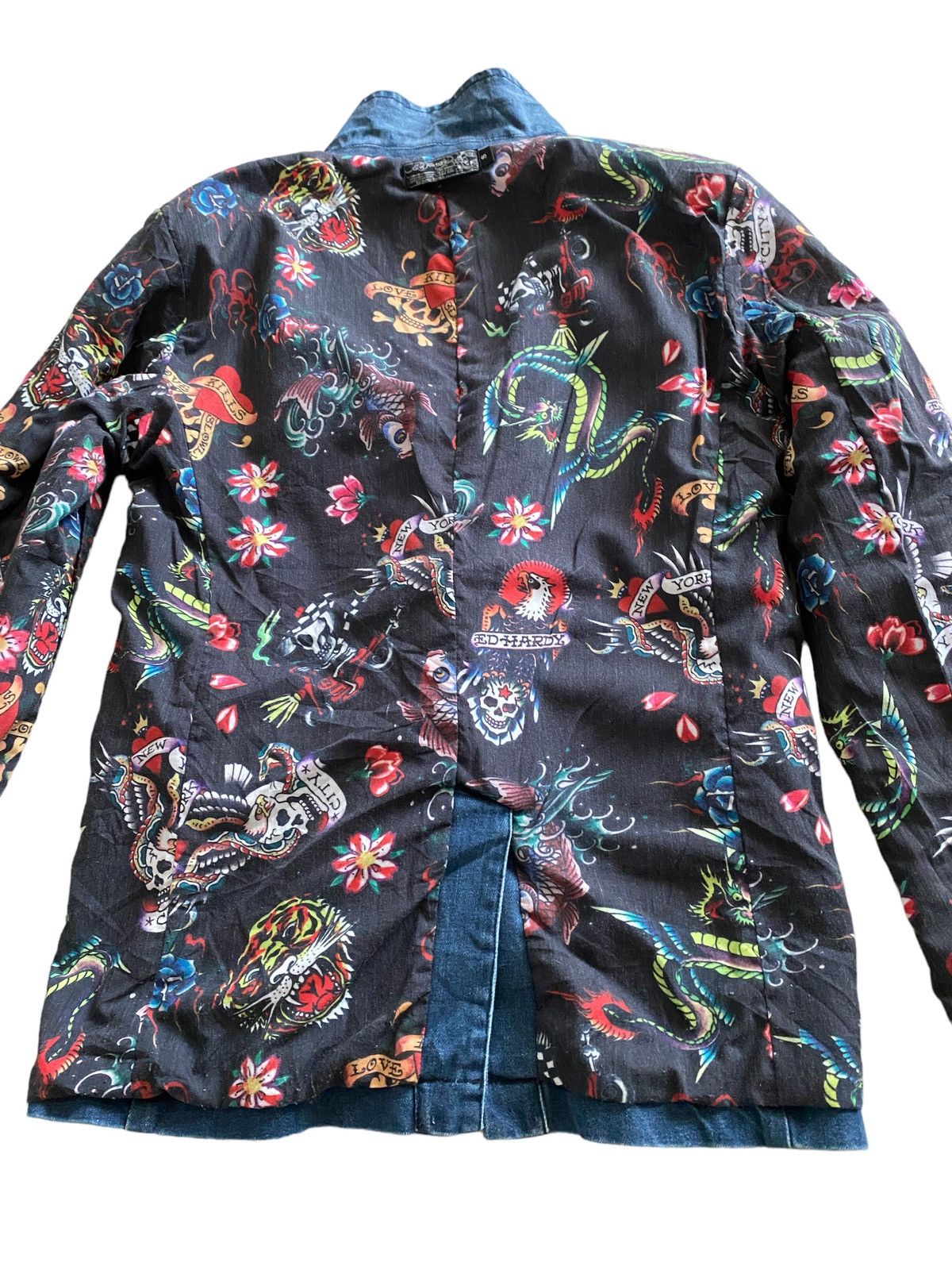 Christian Audigier Ed hardy Christian Audigier Fullprint Vintage Jacket Rare Size US S / EU 44-46 / 1 - 20 Thumbnail