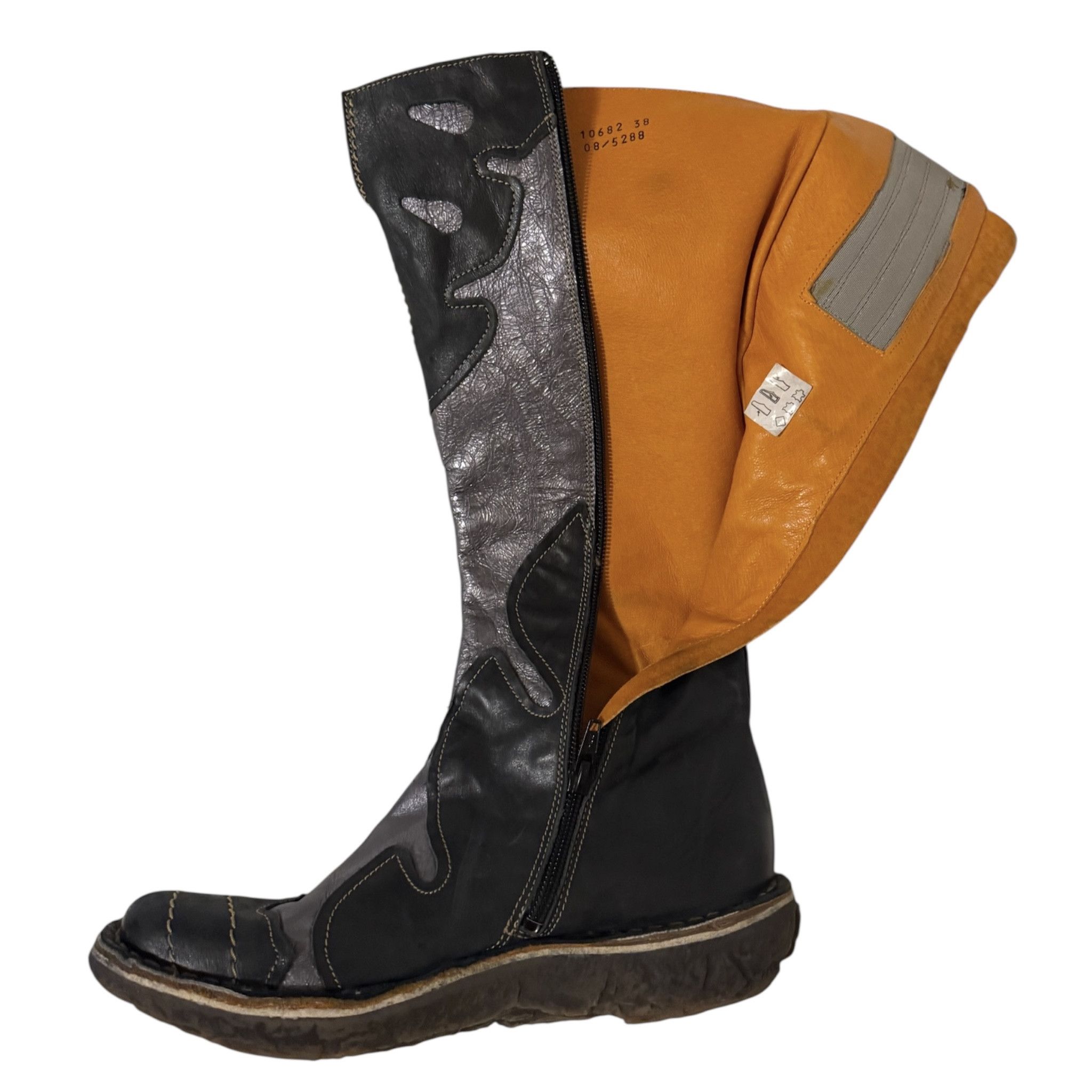 Vintage Y2K EJECT Vintage Leather Knee High Boots EU38 Size US 8 / IT 38 - 12 Thumbnail