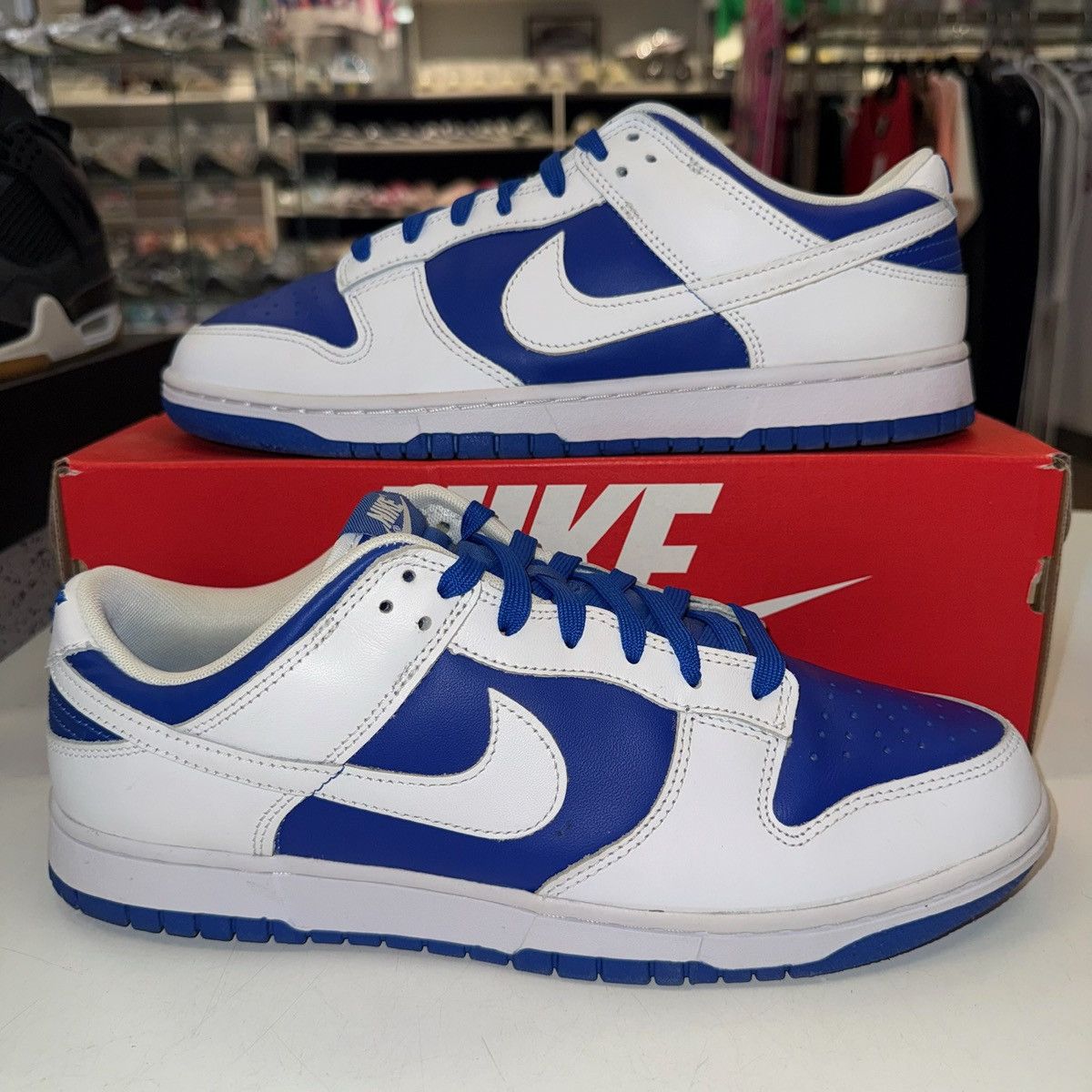Nike Size 11 - Nike Dunk Low Racer Blue 2022 DD1391-401 Size US 11 / EU 44 - 1 Thumbnail