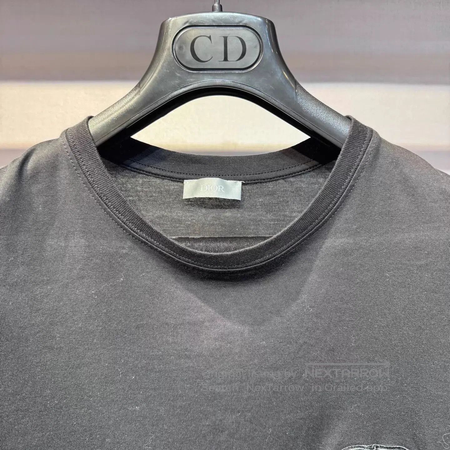 Dior Black Short-Sleeve T-Shirt with Chest Pocket. Size US S / EU 44-46 / 1 - 3 Thumbnail