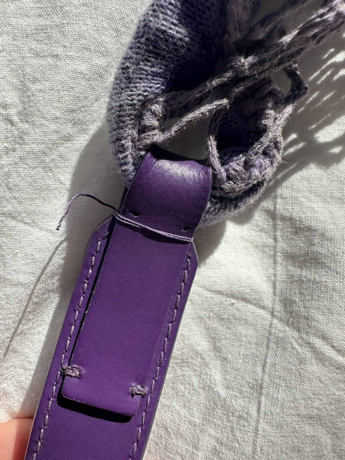 Jacquemus Jacquemus Fishnet Shopping Bag Purple Size ONE SIZE - 5 Thumbnail