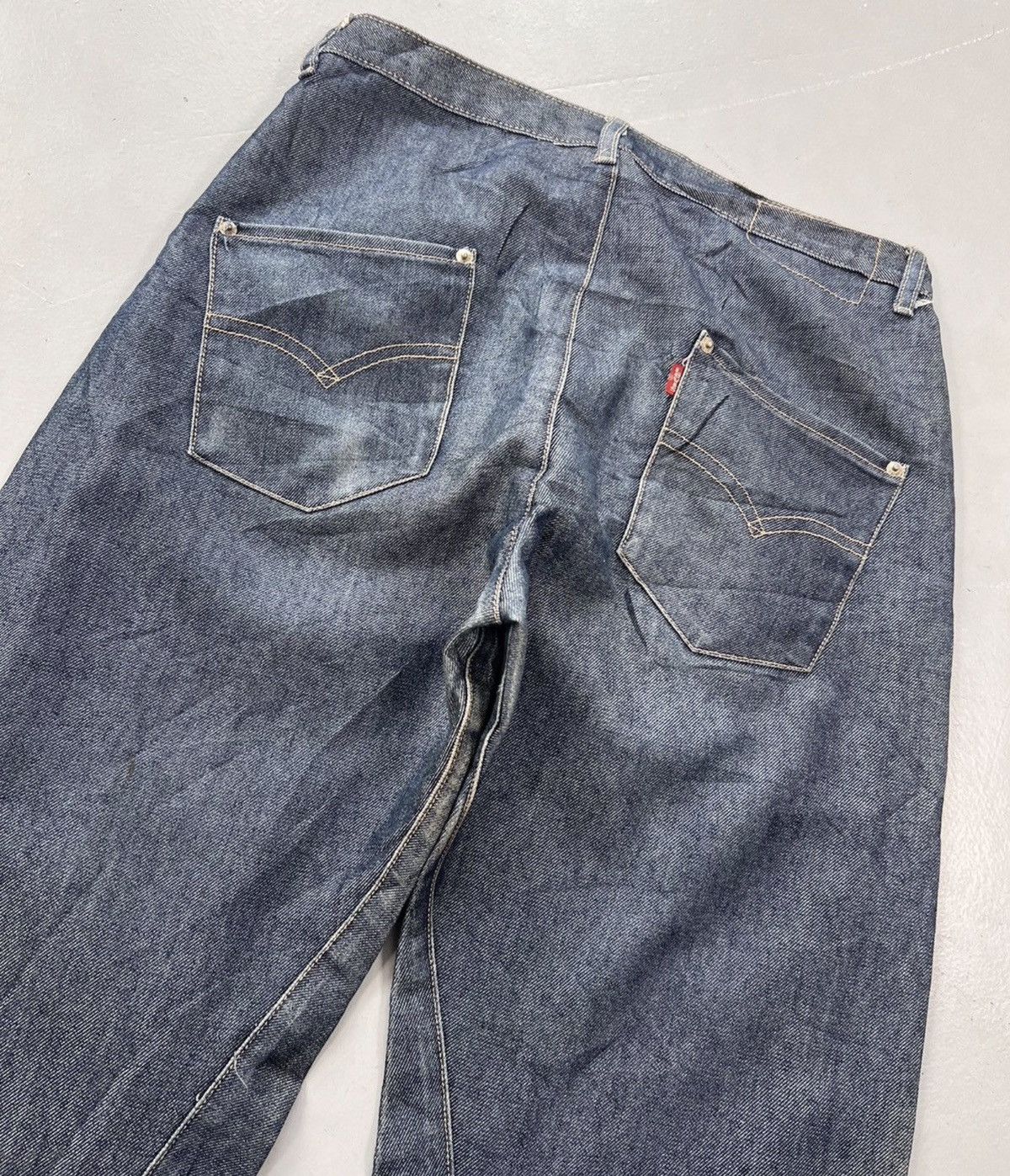 Levi's Vintage Levi’s engineer jeans buckle belt denim Size US 31 - 3 Thumbnail