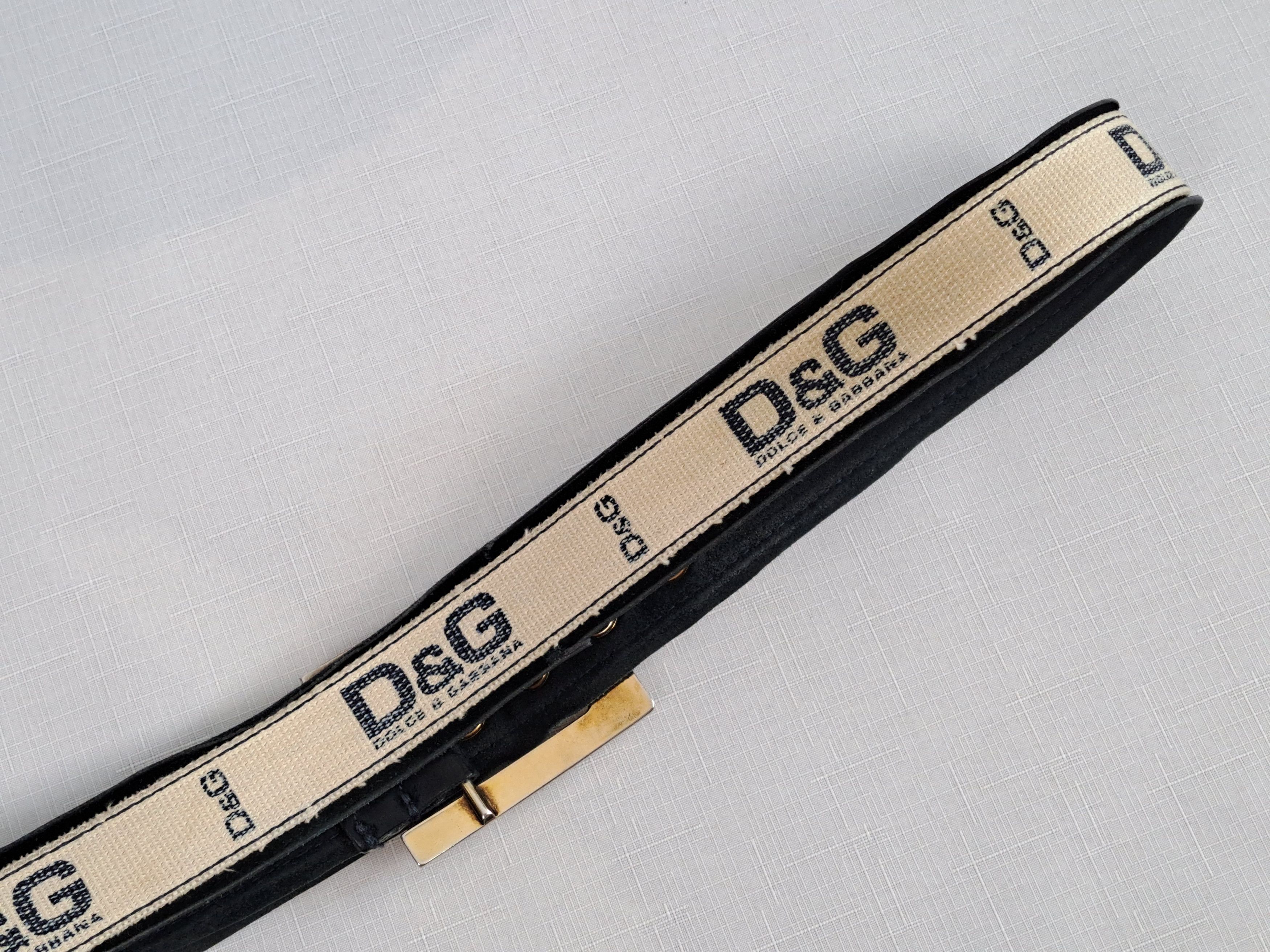 Dolce & Gabbana × Vintage Vintage Dolce&Gabbana textile/leather belt. Size 110 Size ONE SIZE - 9 Thumbnail