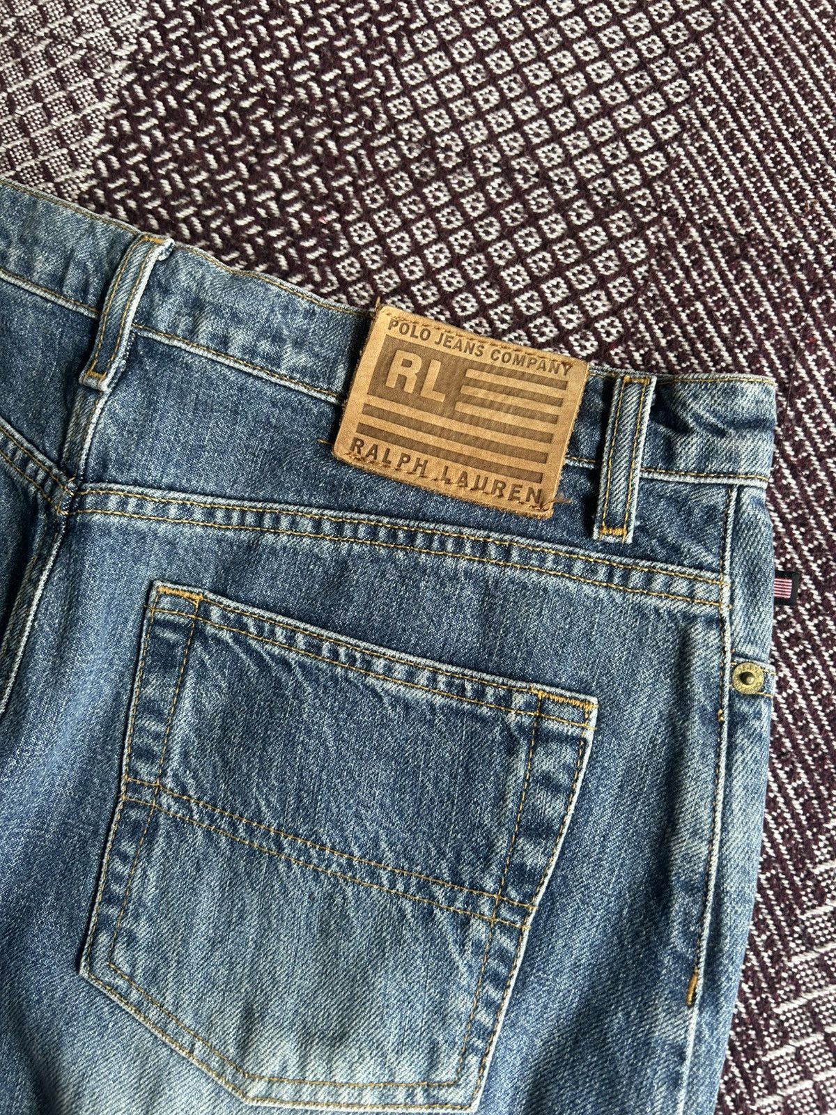 Polo Ralph Lauren Vintage Polo Ralph Lauren Knee Skirt Faded Jeans Streetwear Size 28" / US 6 / IT 42 - 3 Thumbnail