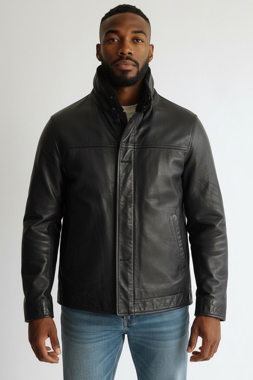 Banana Republic × Peter Do F/W 2010 BANANA REPUBLIC MEN'S GENUINE LEATHER JACKET Size US M / EU 48-50 / 2 - 1 Thumbnail