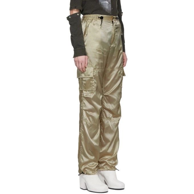 Ottolinger Satin Nylon Tan Cargo Pants Size US 30 / EU 46 - 1 Thumbnail