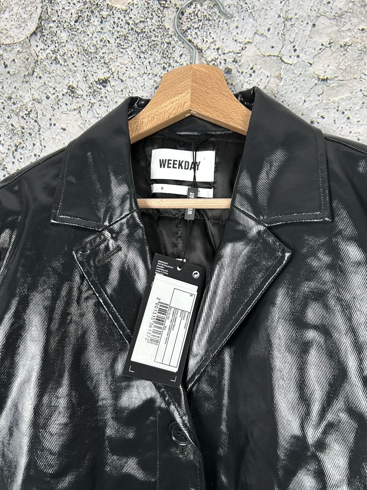 Weekday Weekday Black Leather Jacket Avantgarde Grunge Rock Punk Size US S / EU 44-46 / 1 - 3 Thumbnail
