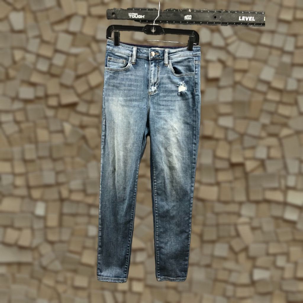 Vintage Cello Jeans High Rise Skinny Juniors Size 7 Medium Wash Blue Size 28" / US 6 / IT 42 - 1 Thumbnail