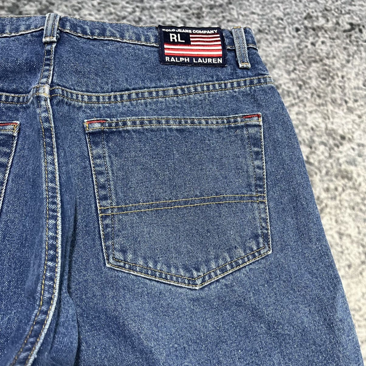 Polo Ralph Lauren VINTAGE Y2K POLO RALPH LAUREN BAGGY WIDE LEG SKATER JEANS Size US 36 / EU 52 - 4 Thumbnail