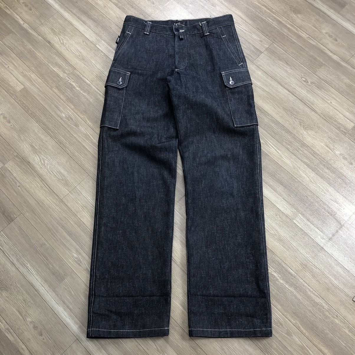 Designer × Vintage × agnes b. 🇫🇷 Vintage Agnes B. Homme Paris Military Cargo Denim Pants Size US 31 - 1 Thumbnail
