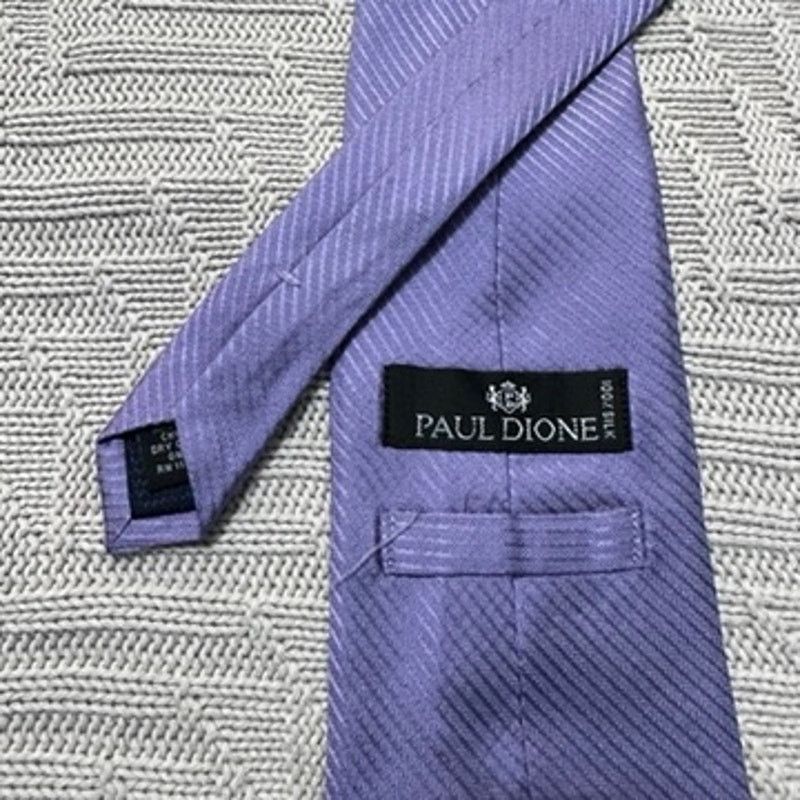 Other Paul Dione purple montone striped silk tie Size ONE SIZE - 3 Thumbnail