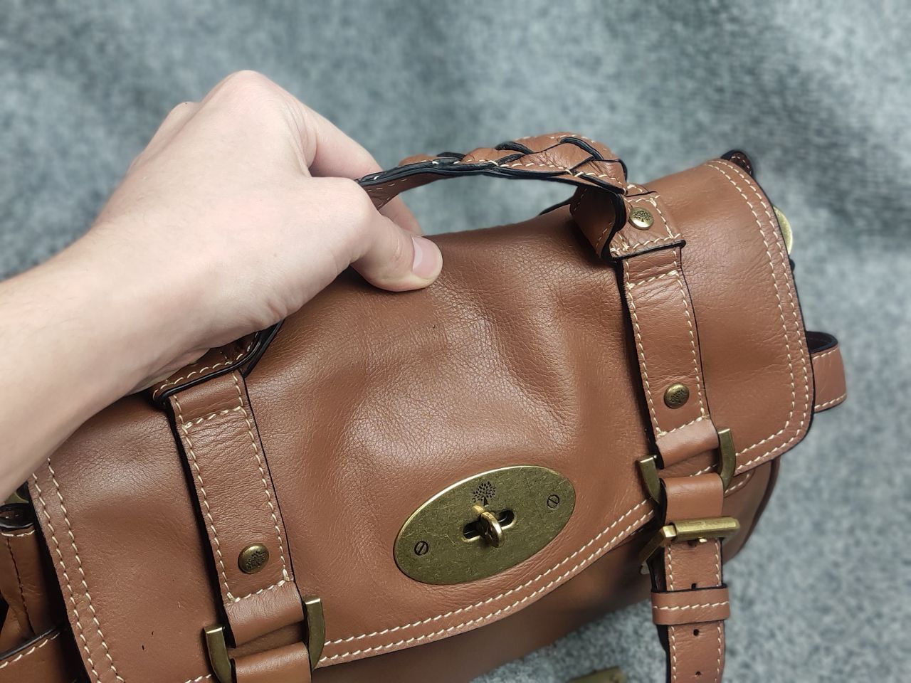 Mulberry Mulberry Alexa Satchel leather shoulder Crossbody HandBag Size ONE SIZE - 15 Thumbnail