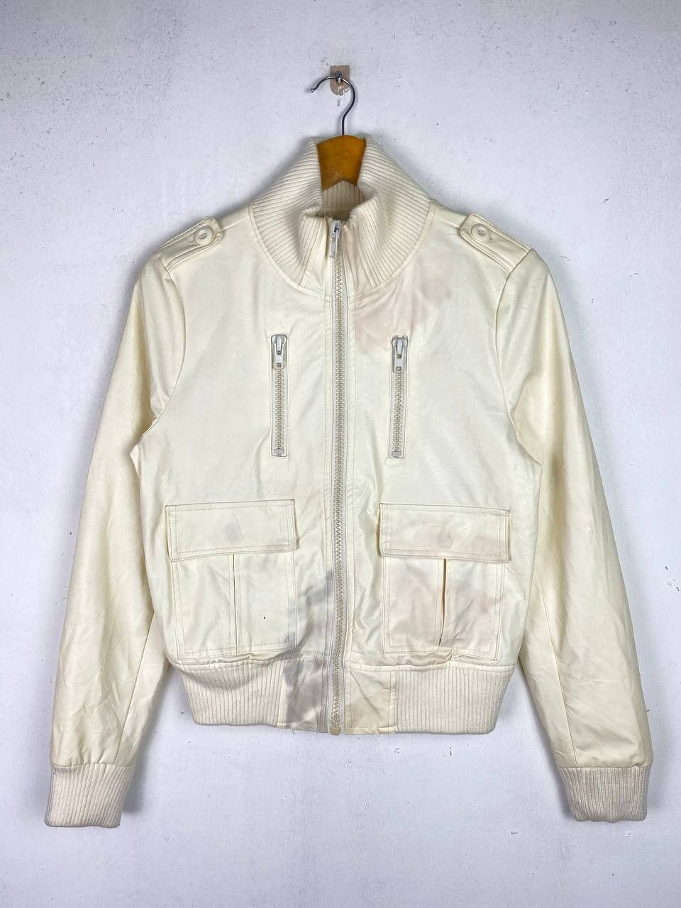 Japanese Brand japanese brands synthetic leather utility jacket nice design Size US L / EU 52-54 / 3 - 1 Thumbnail