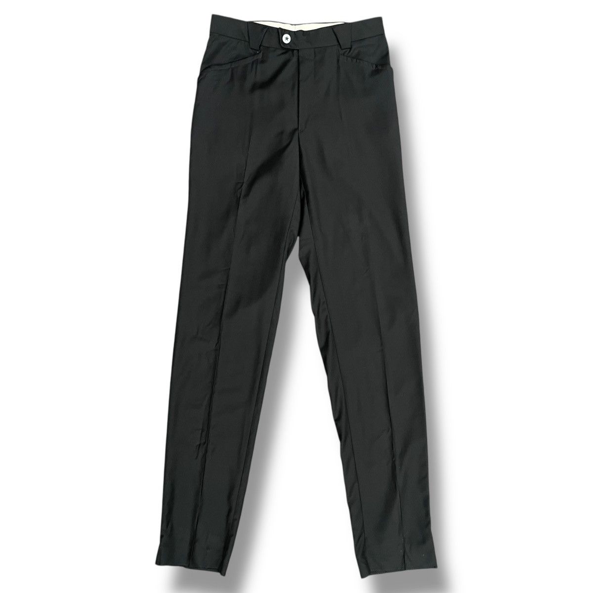 Thierry Mugler RARE Thierry Mugler Wool Long Slim-fit Trousers Black Size US 28 / EU 44 - 1 Thumbnail