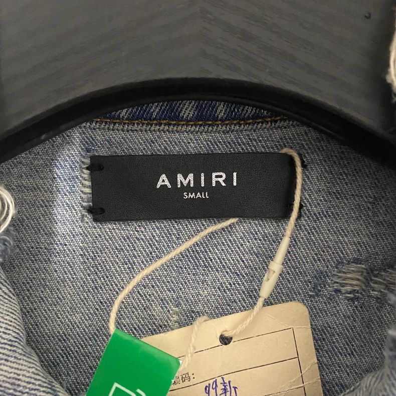 Amiri Amiri Backstab Denim Jacket Size US S / EU 44-46 / 1 - 5 Thumbnail