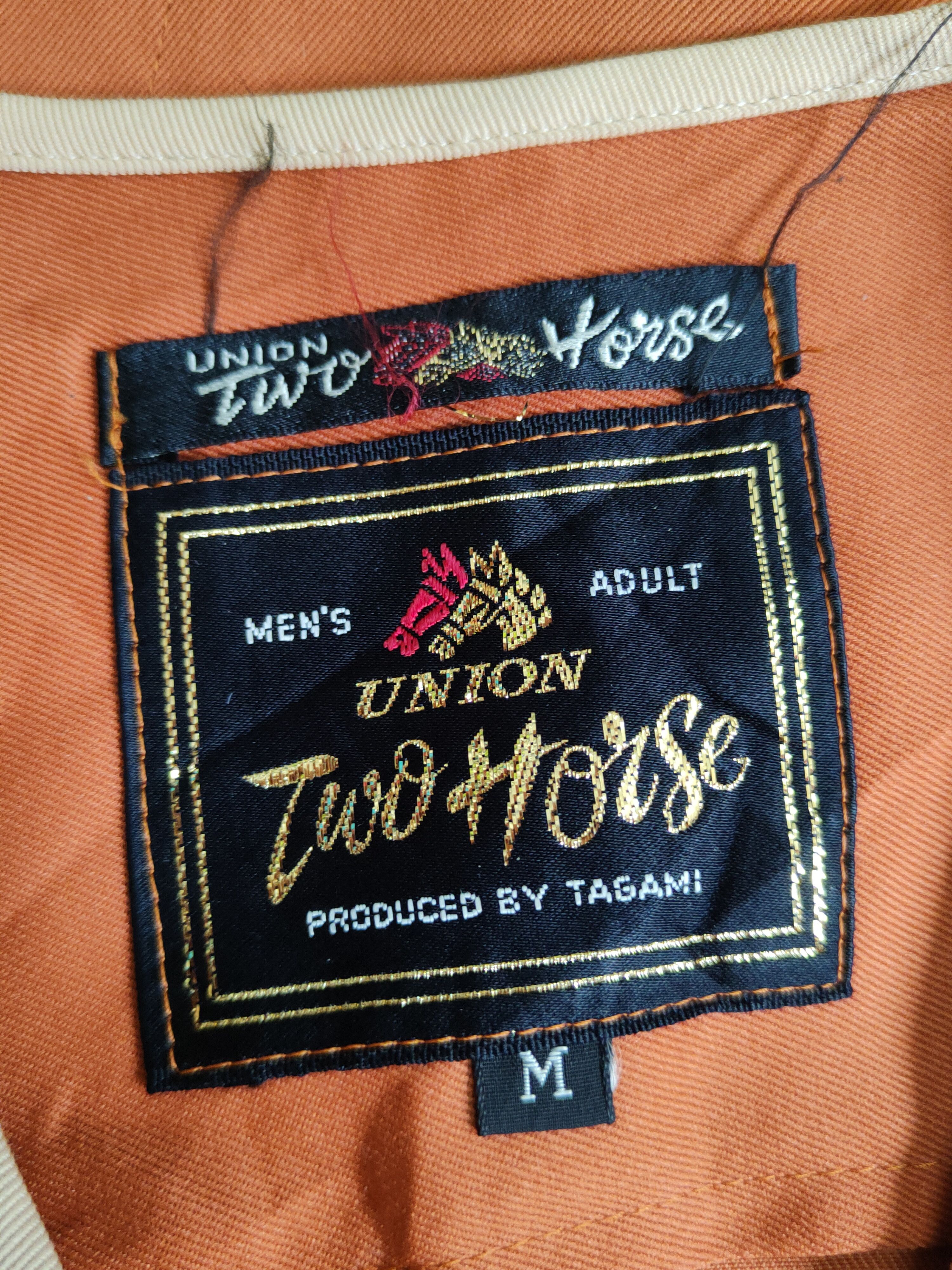 Japanese Brand × Vintage Vintage Union Two Horse Orange Black Vests Size US M / EU 48-50 / 2 - 12 Thumbnail