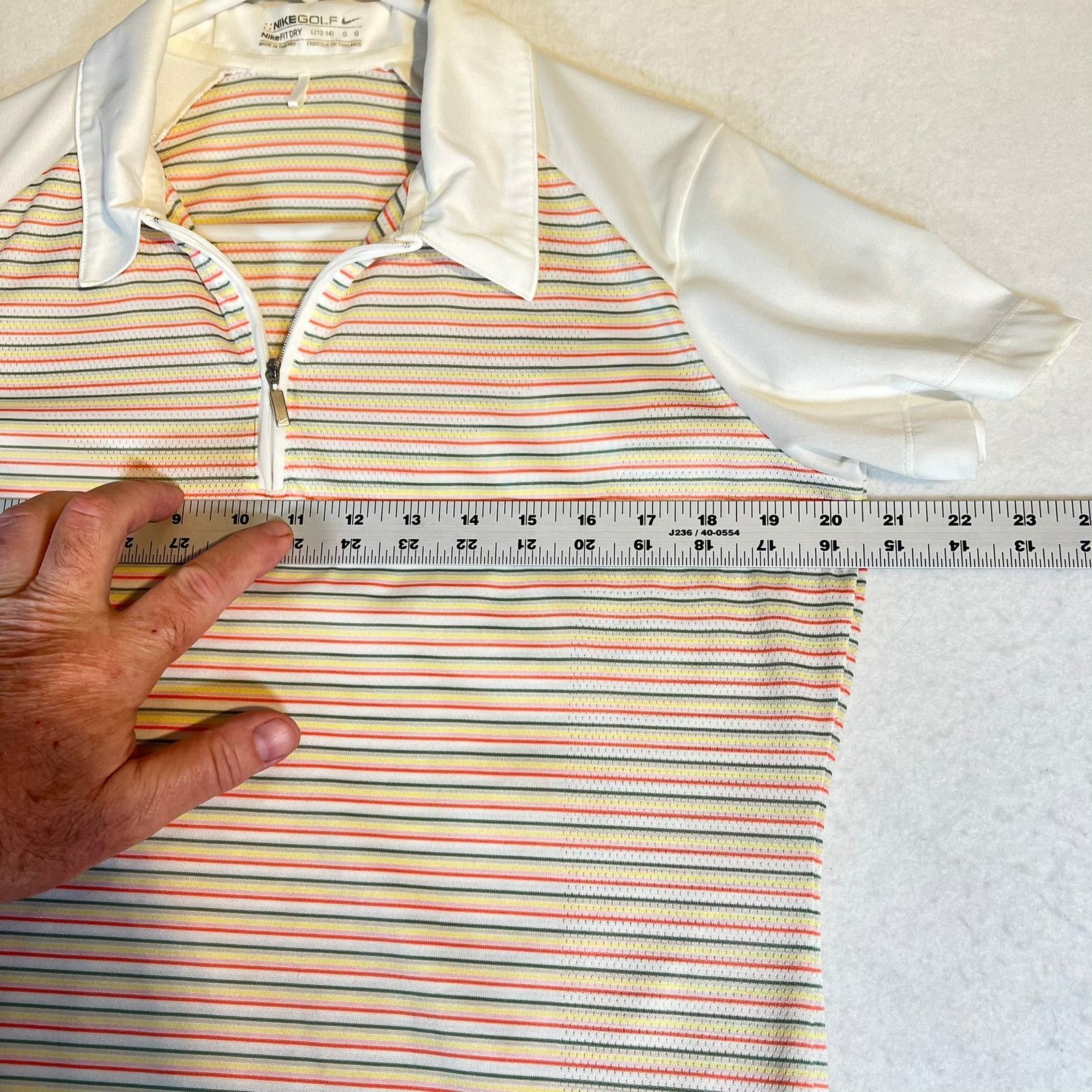 Nike Nike Golf Fit Dry 1/4 Zip Polo Woman L 12-14 Wicking Pastel Size L / US 10 / IT 46 - 9 Thumbnail
