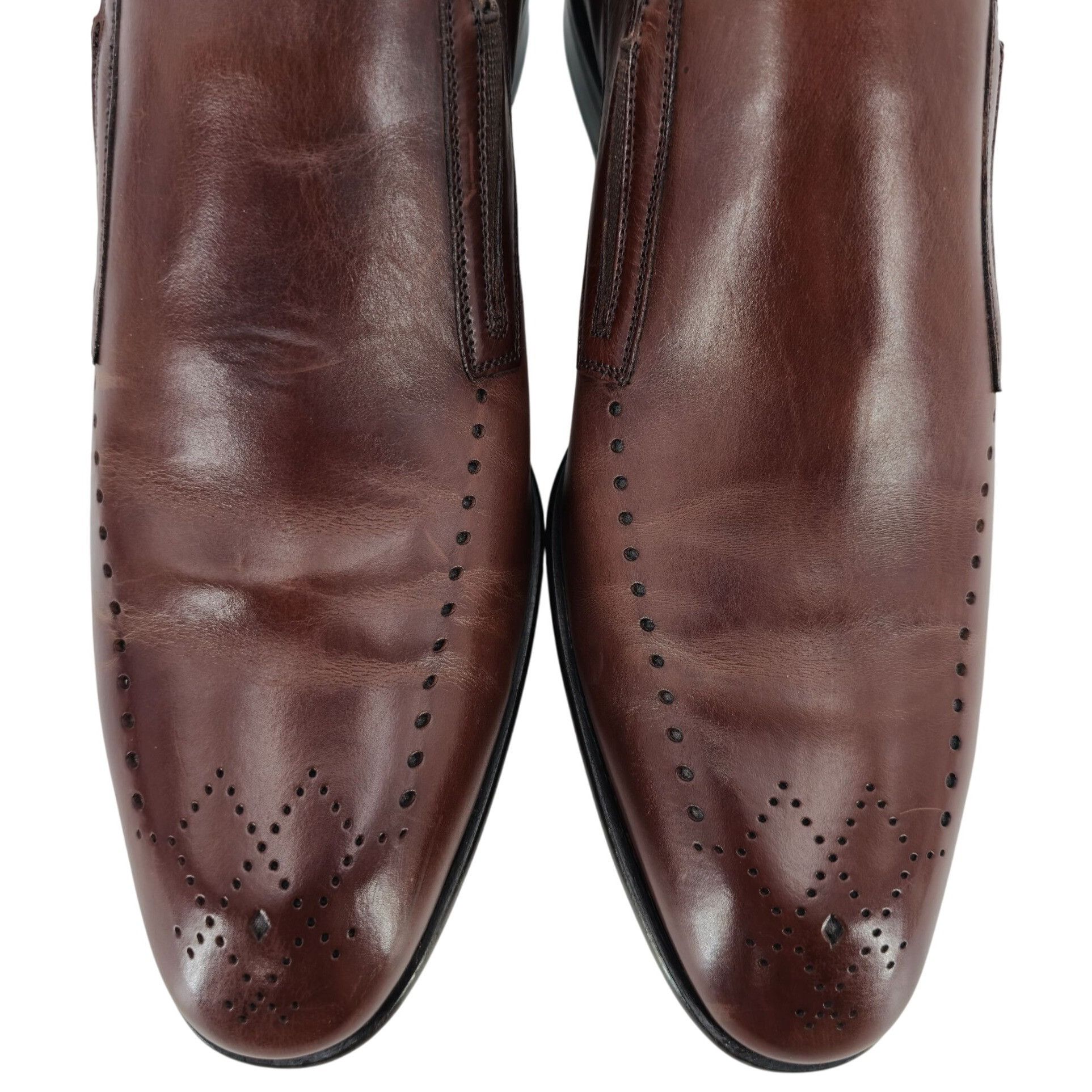 Mezlan Mezlan Spain Men size 9 Burnished Brown Calf Leather Dress S Size US 9 / EU 42 - 11 Thumbnail