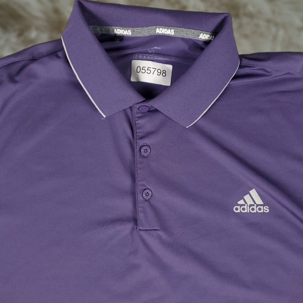 Adidas Adidas Polo Shirt Mens Size XL Purple Casual Golf Short Sleeve Size US XL / EU 56 / 4 - 1 Thumbnail