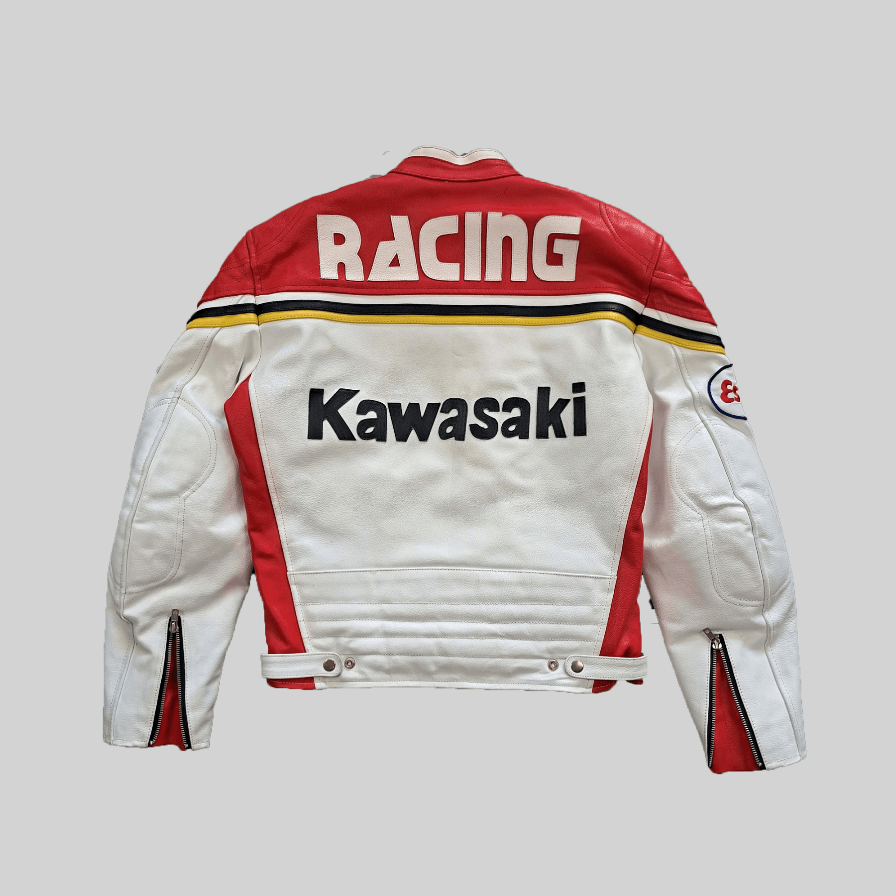 Other 🔥Kawasaki LEATHER JACKET RARE Motorcycle STREETWEAR jacket Size US M / EU 48-50 / 2 - 6 Thumbnail