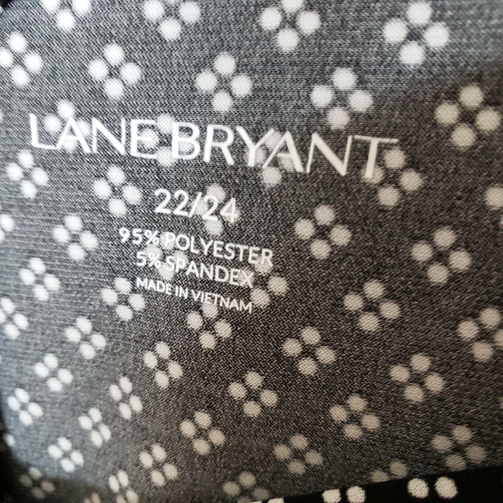 Vintage Lane Bryant Womens Top Blouse Sz 22+ Black White Asymmetrical Sleeve V-Neck Polo Shirt- Style 90s? Size 3XL / US 20-22 - 5 Thumbnail