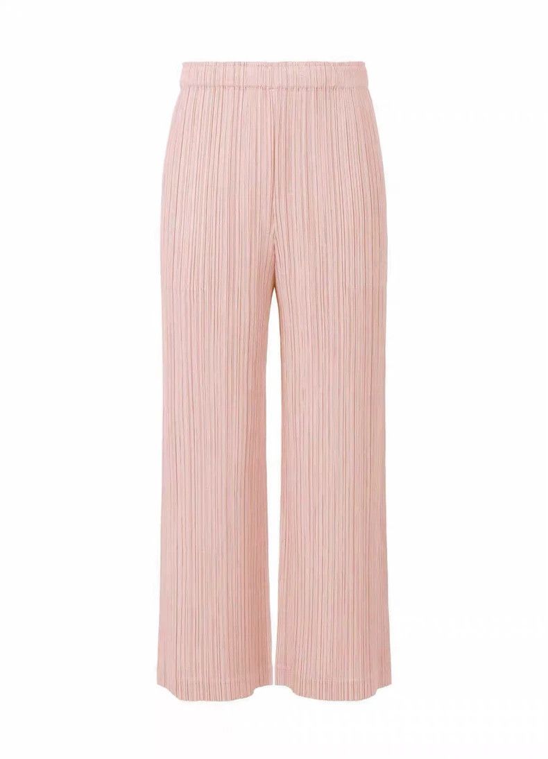 Issey Miyake Issey Miyake size:3 Cherry blossom pink pleated wide-leg p Size 31" - 1 Thumbnail