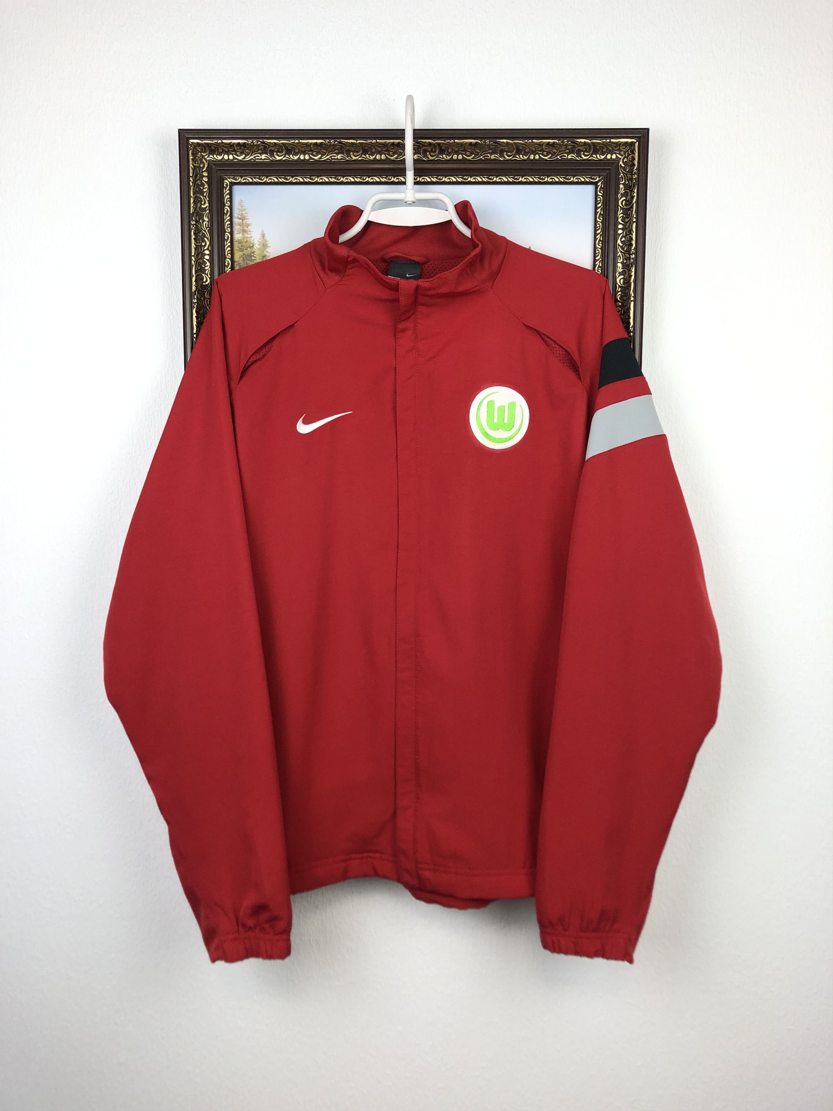 Vintage Nike VfL Wolfsburg Football Jacket Soccer Track Top