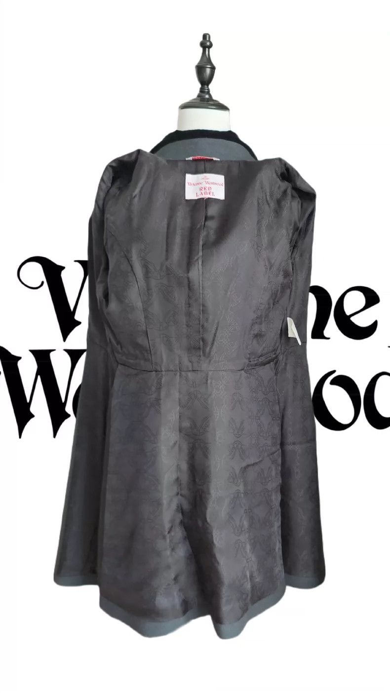 Vivienne Westwood Vivienne Westwood Silk velvet lined dark grey wool coat Size M / US 6-8 / IT 42-44 - 6 Thumbnail