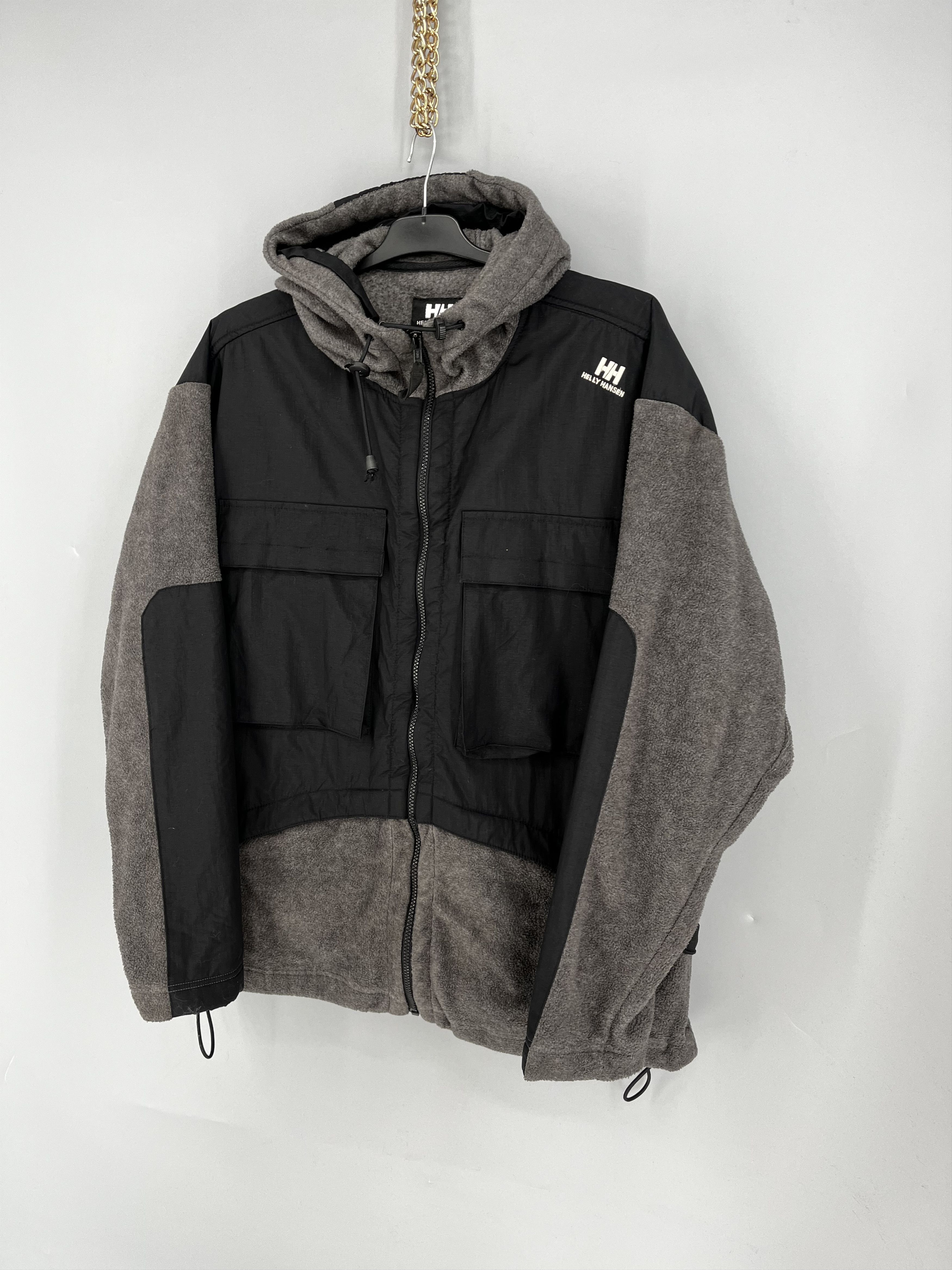 Helly Hansen Vinatge Helly Hansen Drill Fleece Full Zip Hooded Jacket Size US XL / EU 56 / 4 - 3 Thumbnail