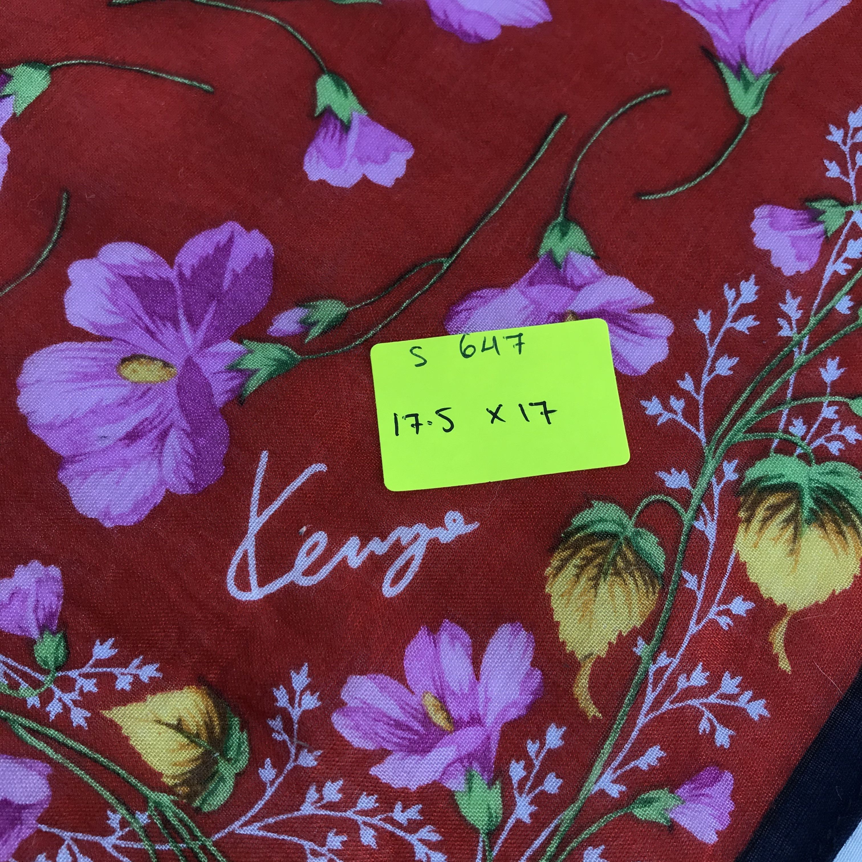 Kenzo × Vintage Kenzo Bandana / Handkerchief / Neckerchief - S647 Size ONE SIZE - 5 Thumbnail