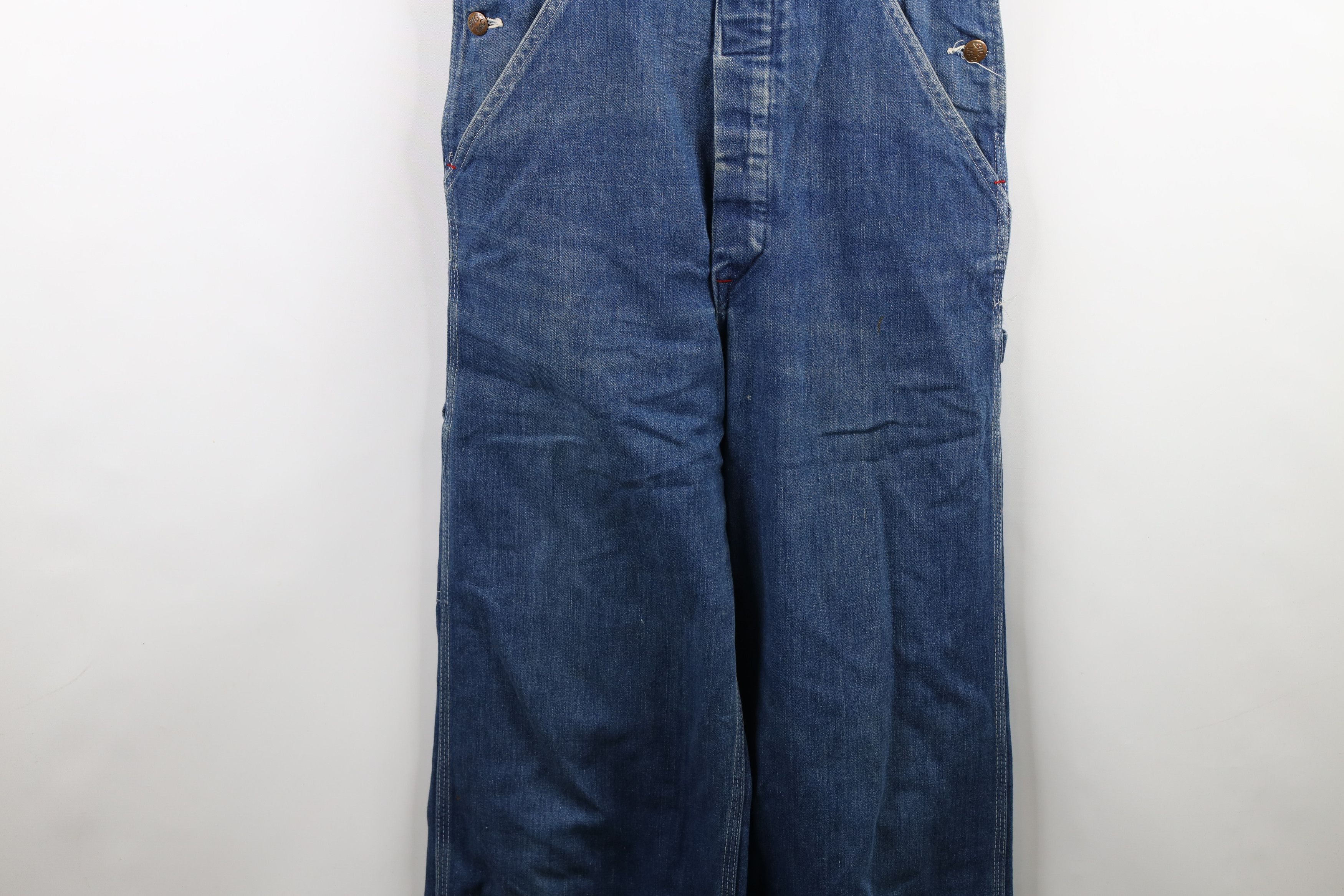 Big Mac × Vintage Vintage 60s Big Mac Distressed Square Bak Overalls Size US 30 / EU 46 - 4 Thumbnail