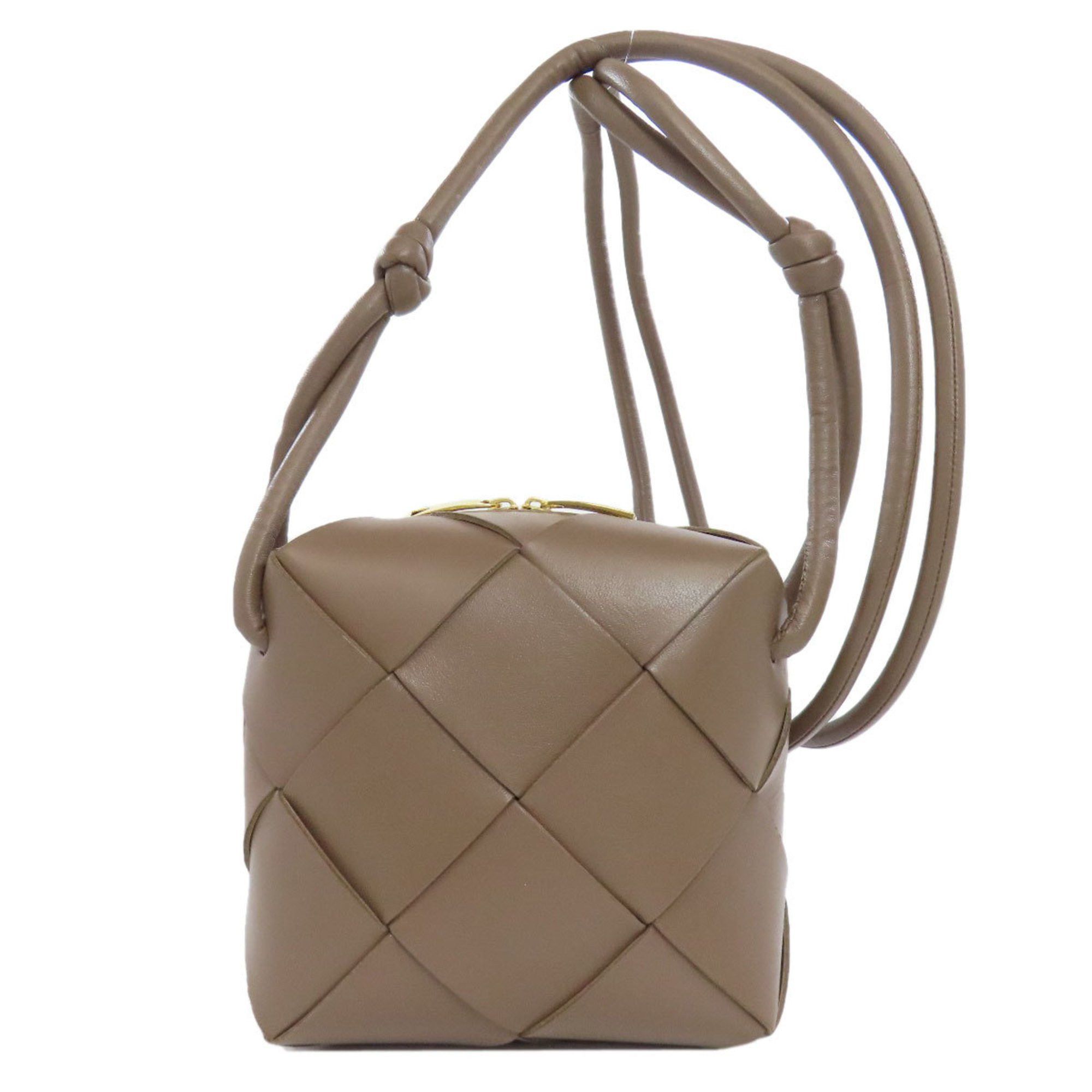 Bottega Veneta Mini Cassette Camera Bag Shoulder Calfskin Women's Bottega Veneta in Brown