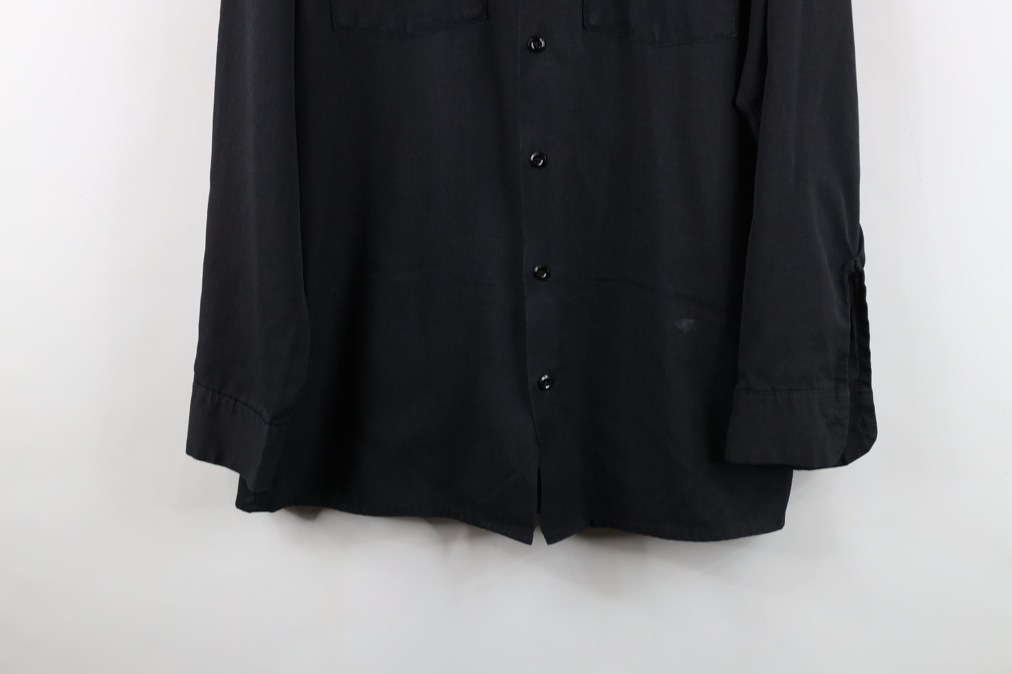 Dickies Vintage 90s Dickies Mechanic Work Button Shirt Black USA Size US M / EU 48-50 / 2 - 3 Thumbnail