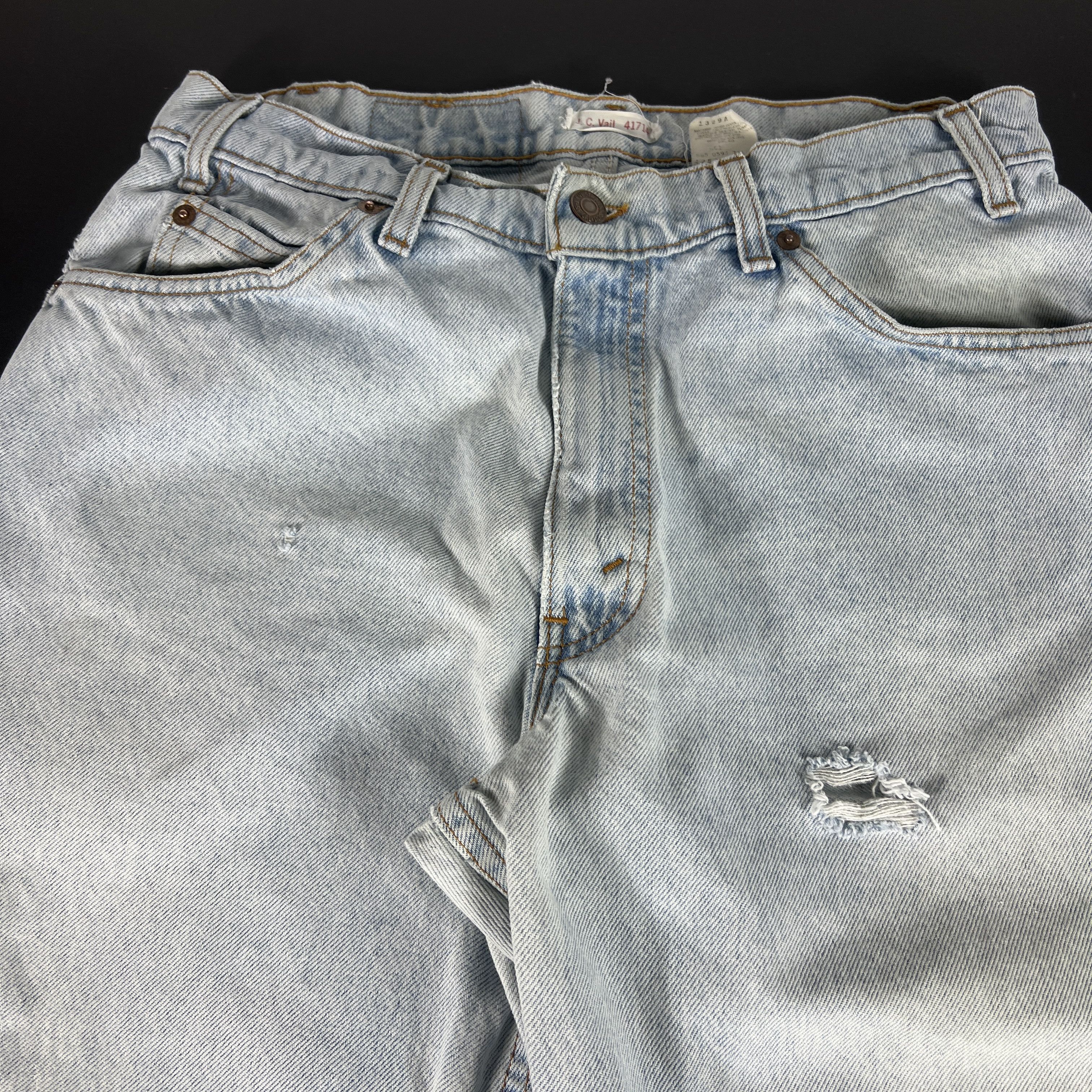 Levi's × Vintage VTG 90s Levi's Jean 560 Loose Taper Blue Denim Orange Tab Size US 32 / EU 48 - 6 Thumbnail
