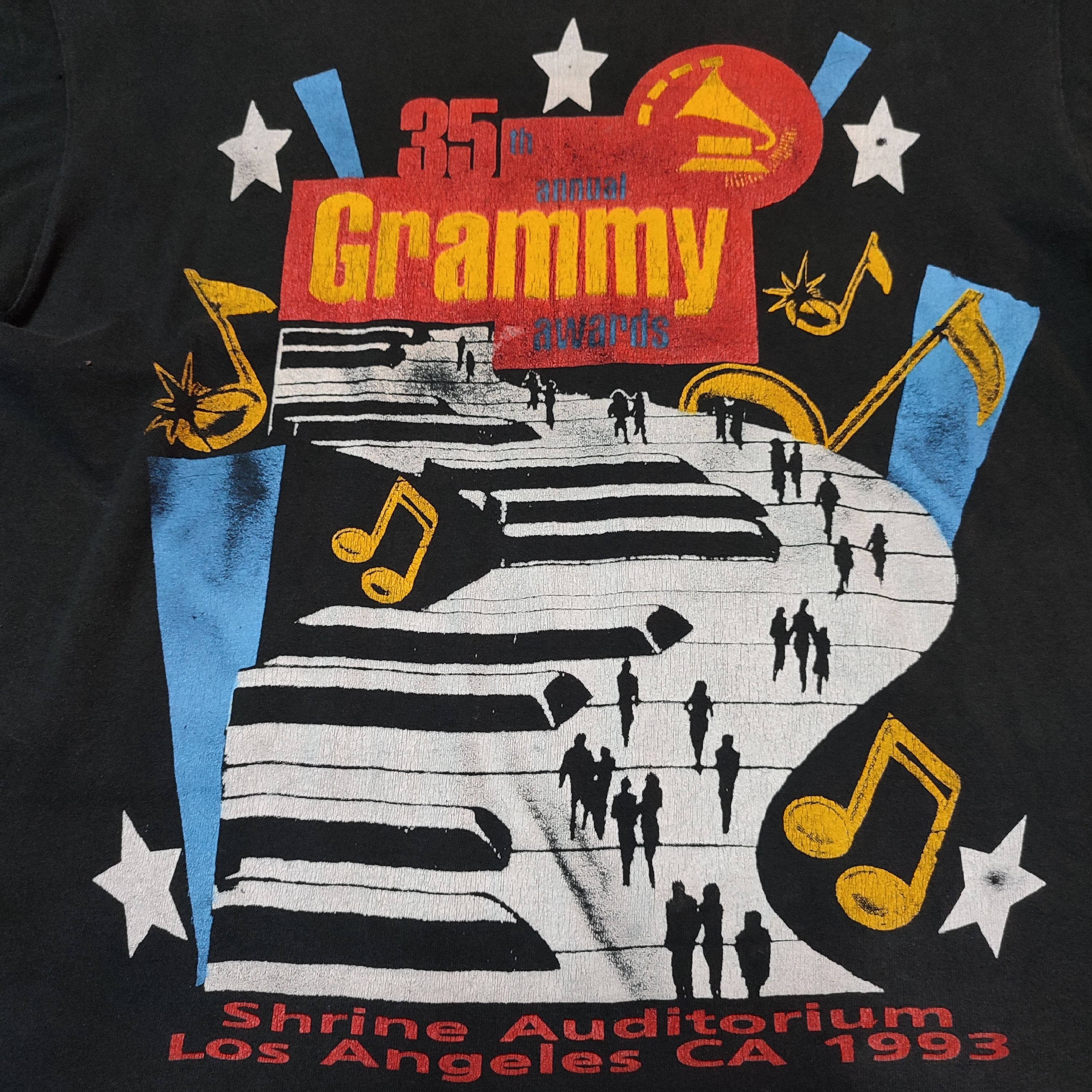 Vintage :🔥RARE🔥 Vintage 1993 Grammy Awards T-Shirt T-shirt Size US XL / EU 56 / 4 - 3 Thumbnail