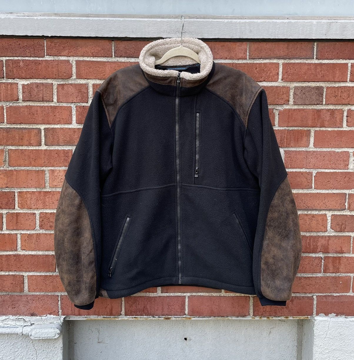 Kuhl Kuhl Men’s Fleece Jacket Zip Faux Leather & Black Fleece Size US M / EU 48-50 / 2 - 1 Thumbnail