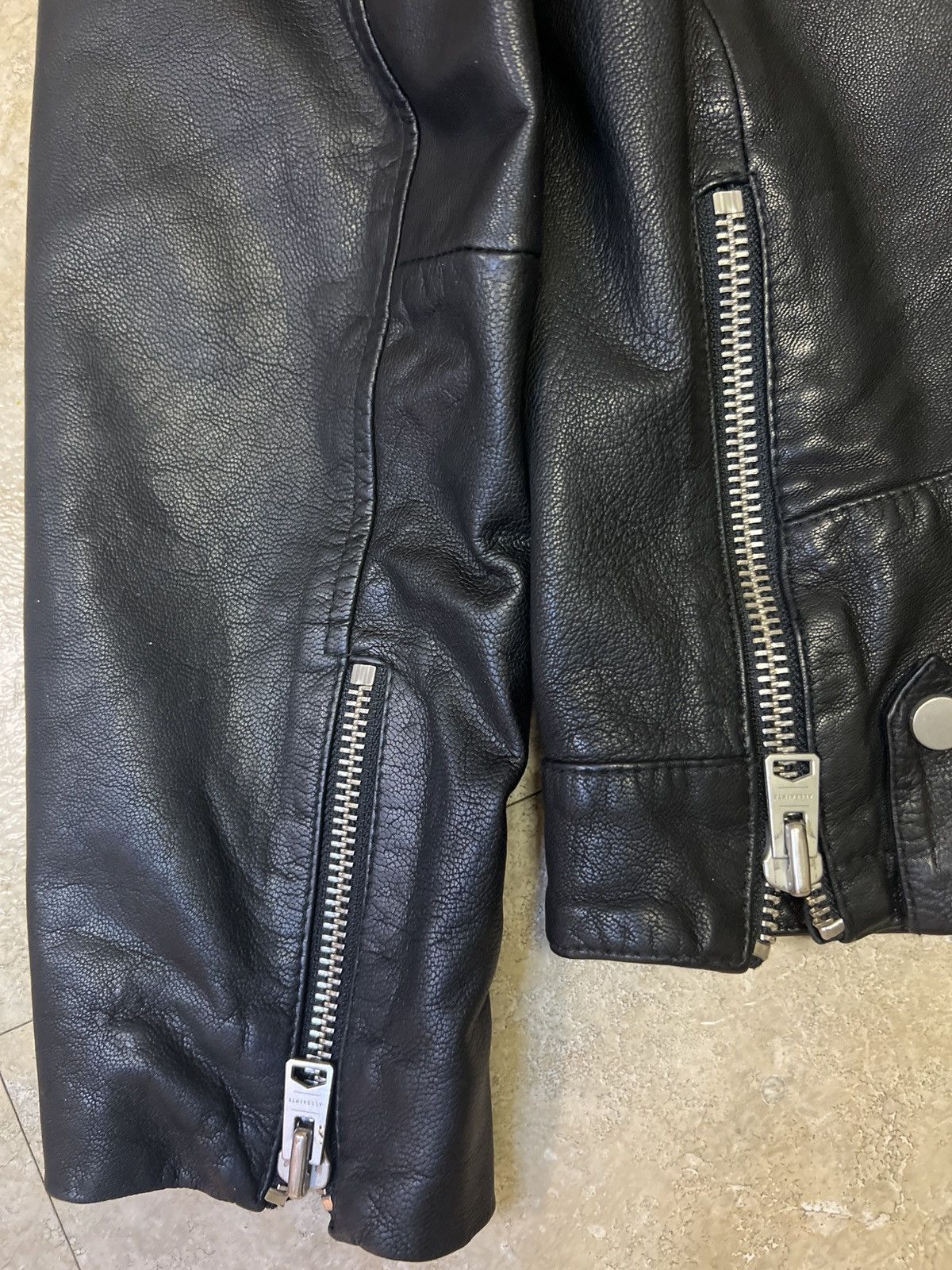 Allsaints Allsaints Black leather moto jacket Size US L / EU 52-54 / 3 - 4 Thumbnail